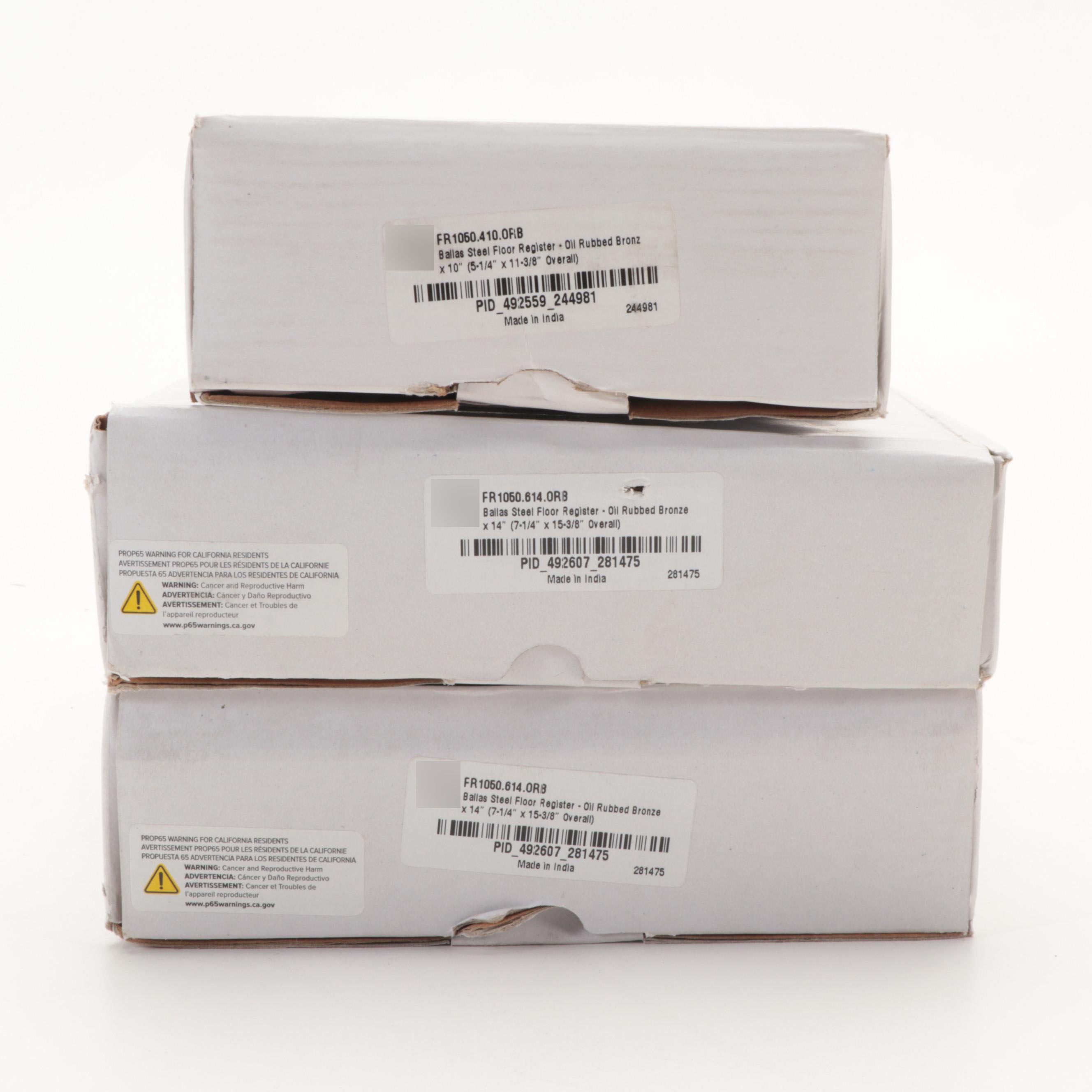 Oil Rubbed Bronze Finish Steel Floor Air Registers