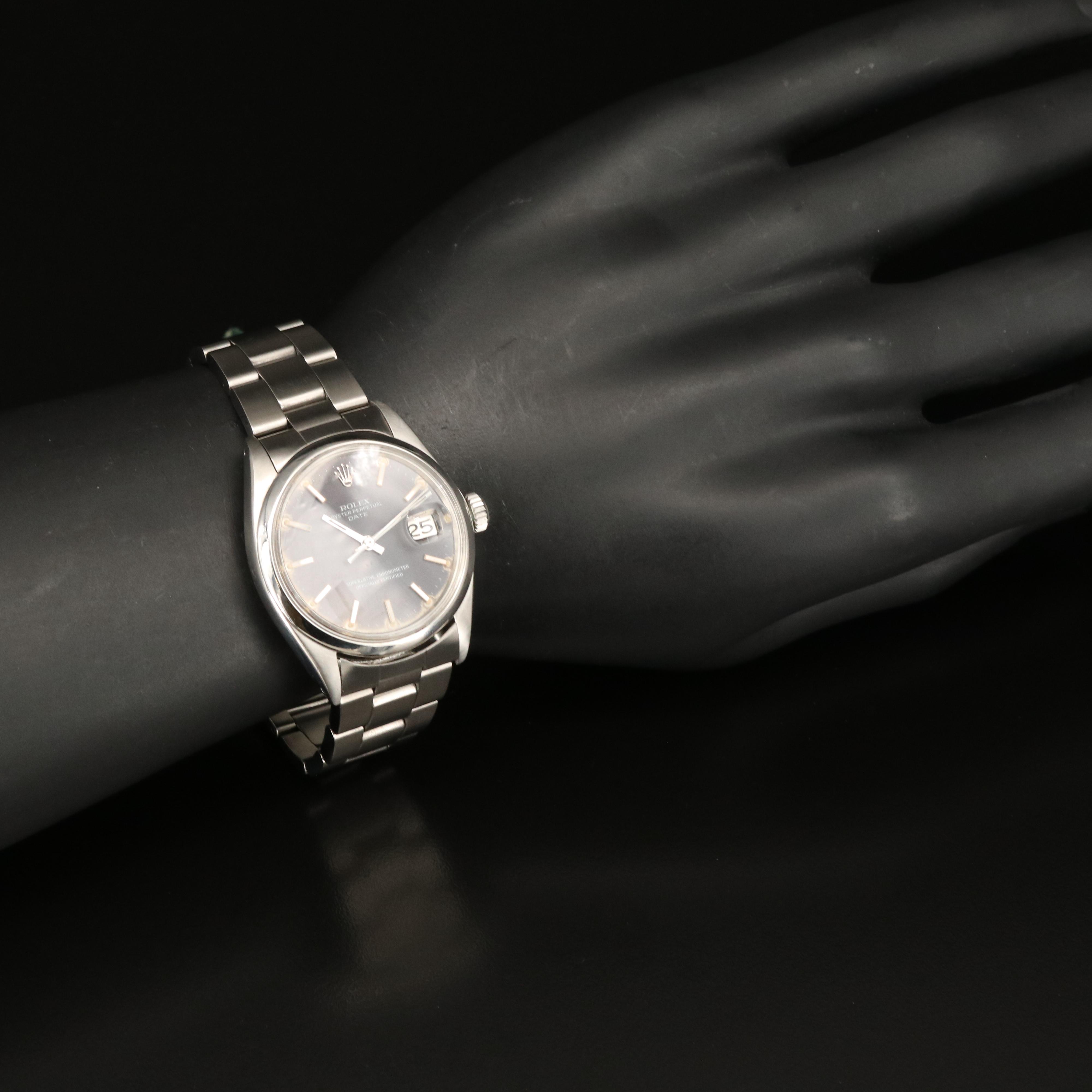 1971 Rolex Oyster Perpetual Date Stainless Steel Watch