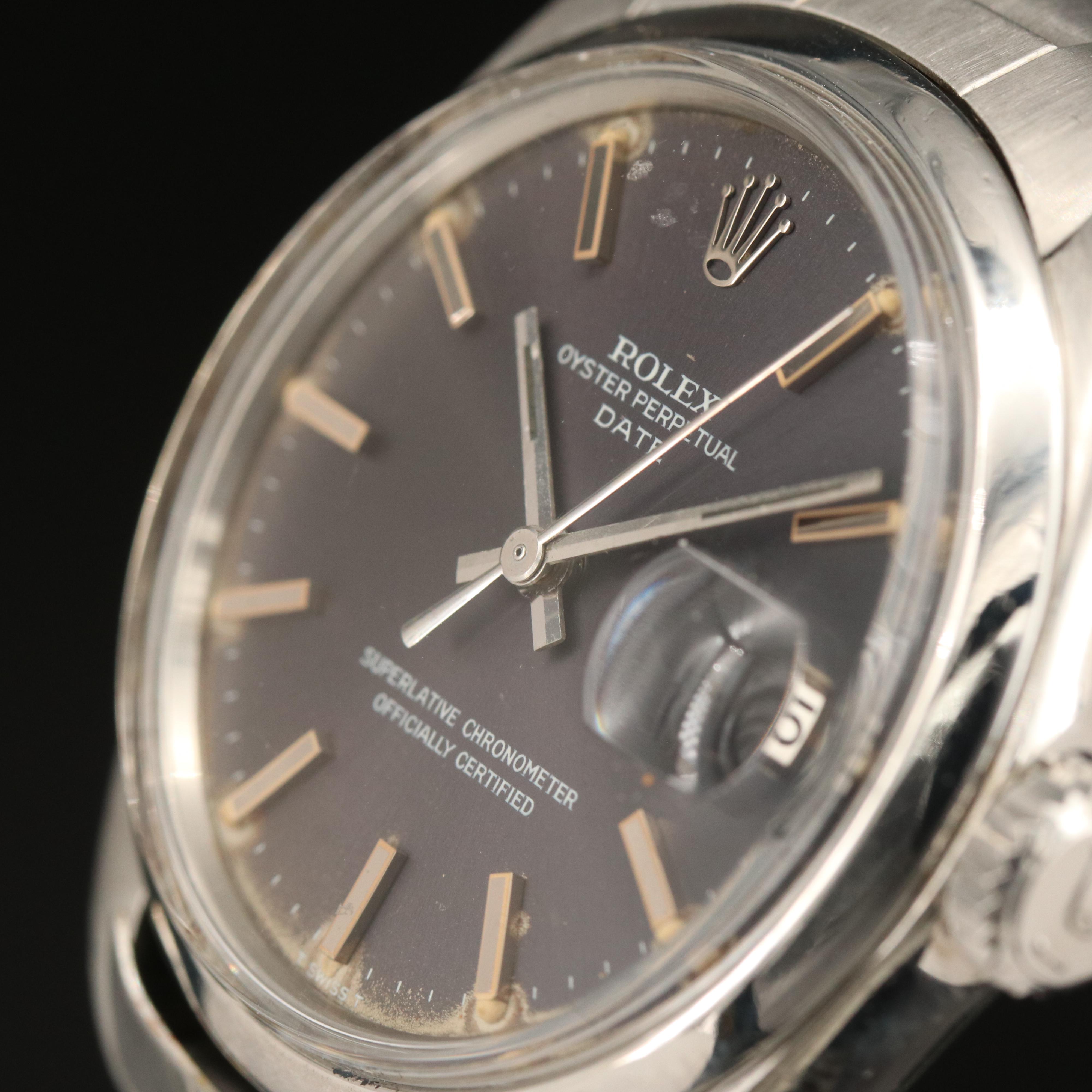1971 Rolex Oyster Perpetual Date Stainless Steel Watch