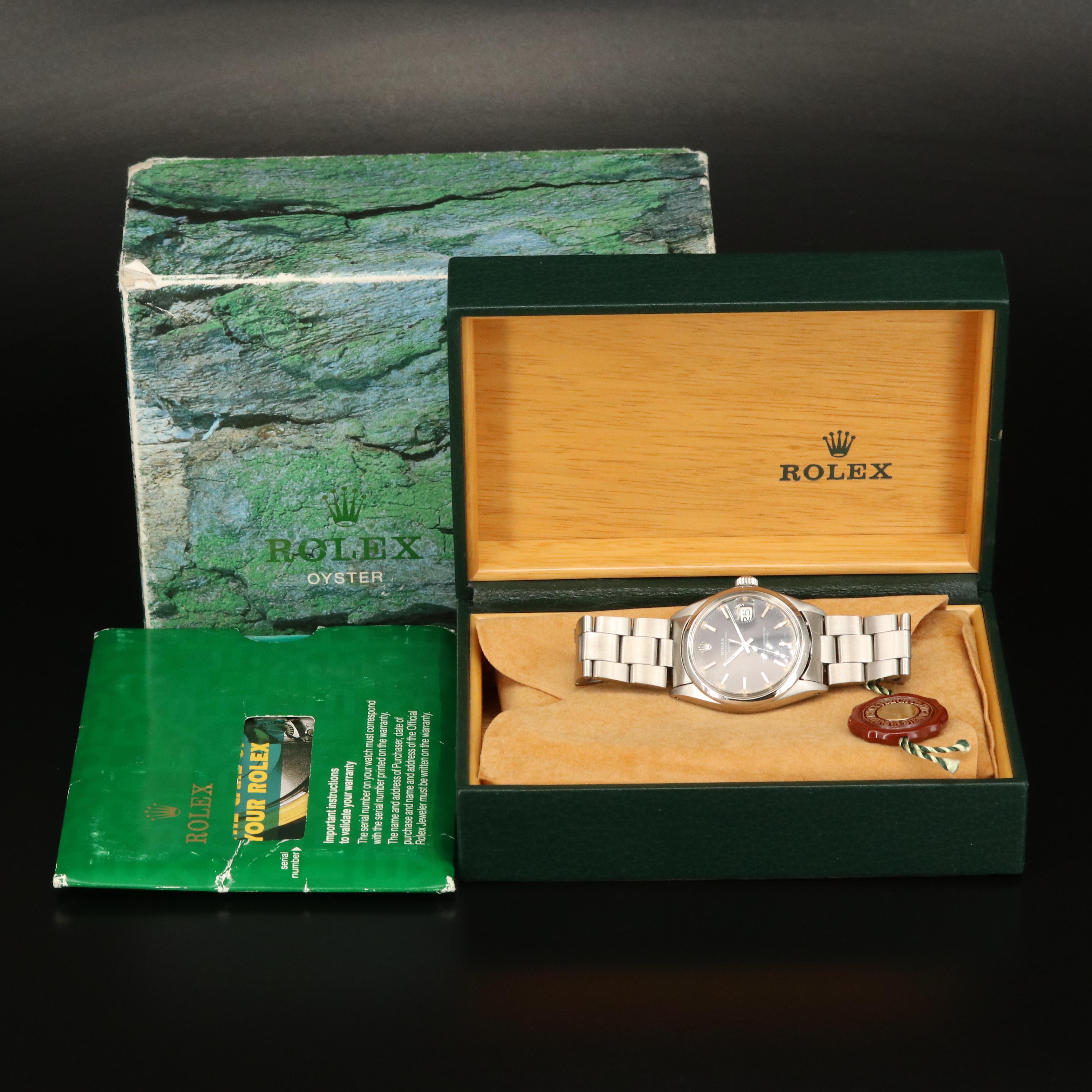 1971 Rolex Oyster Perpetual Date Stainless Steel Watch