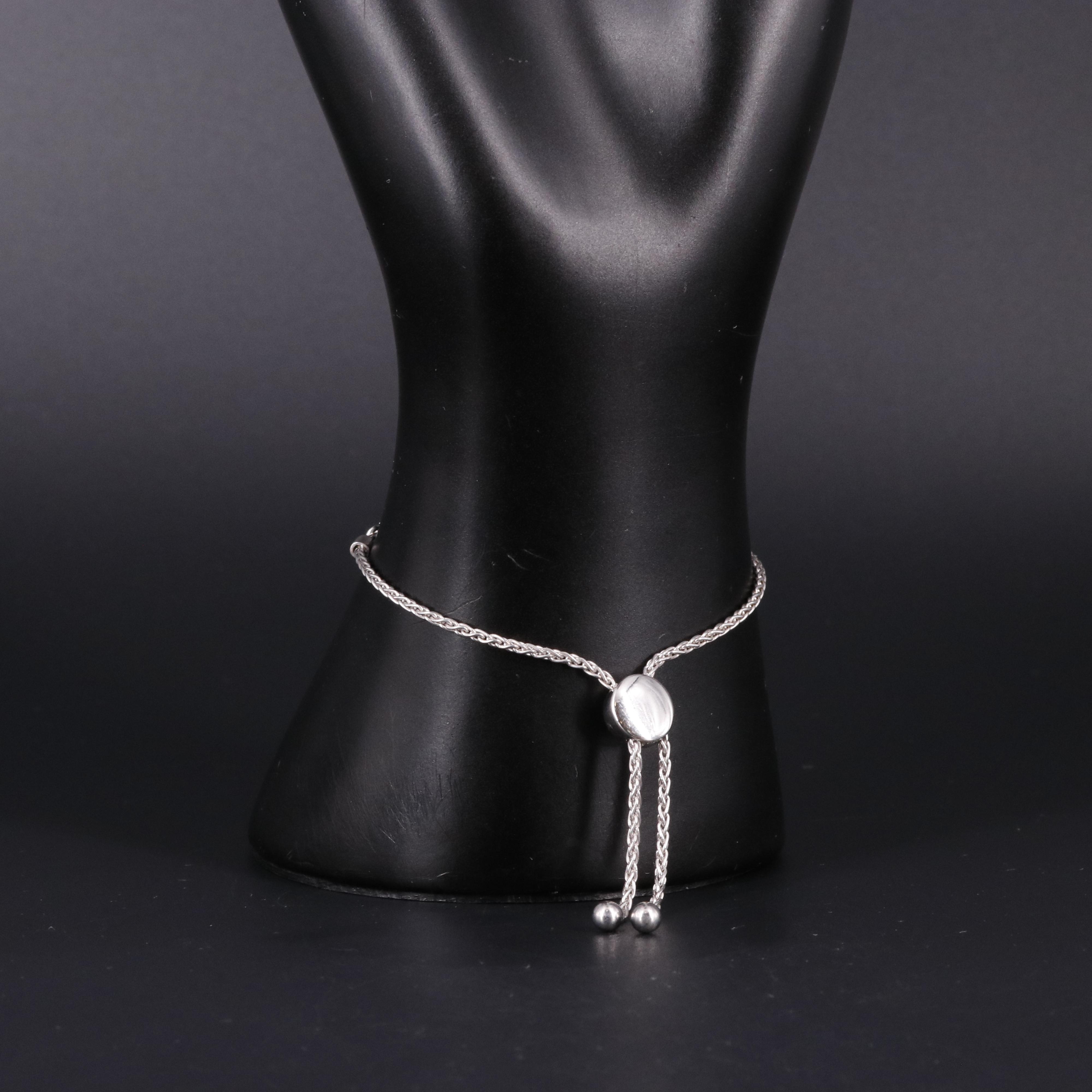 Sterling 0.03 CTW Diamond Bracelet