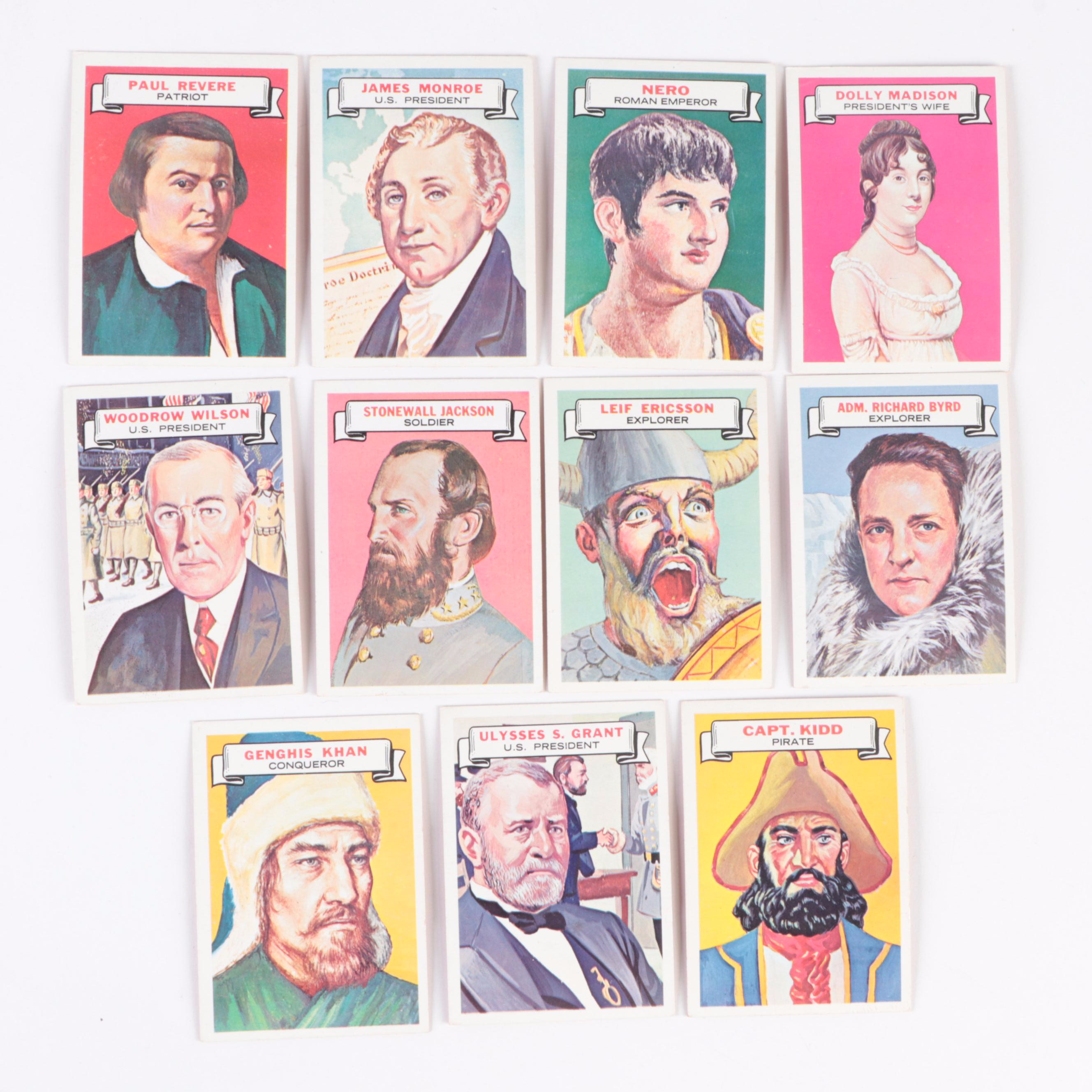 1967 Topps Who Am I? Historical Figures Trading Cards with George Washington