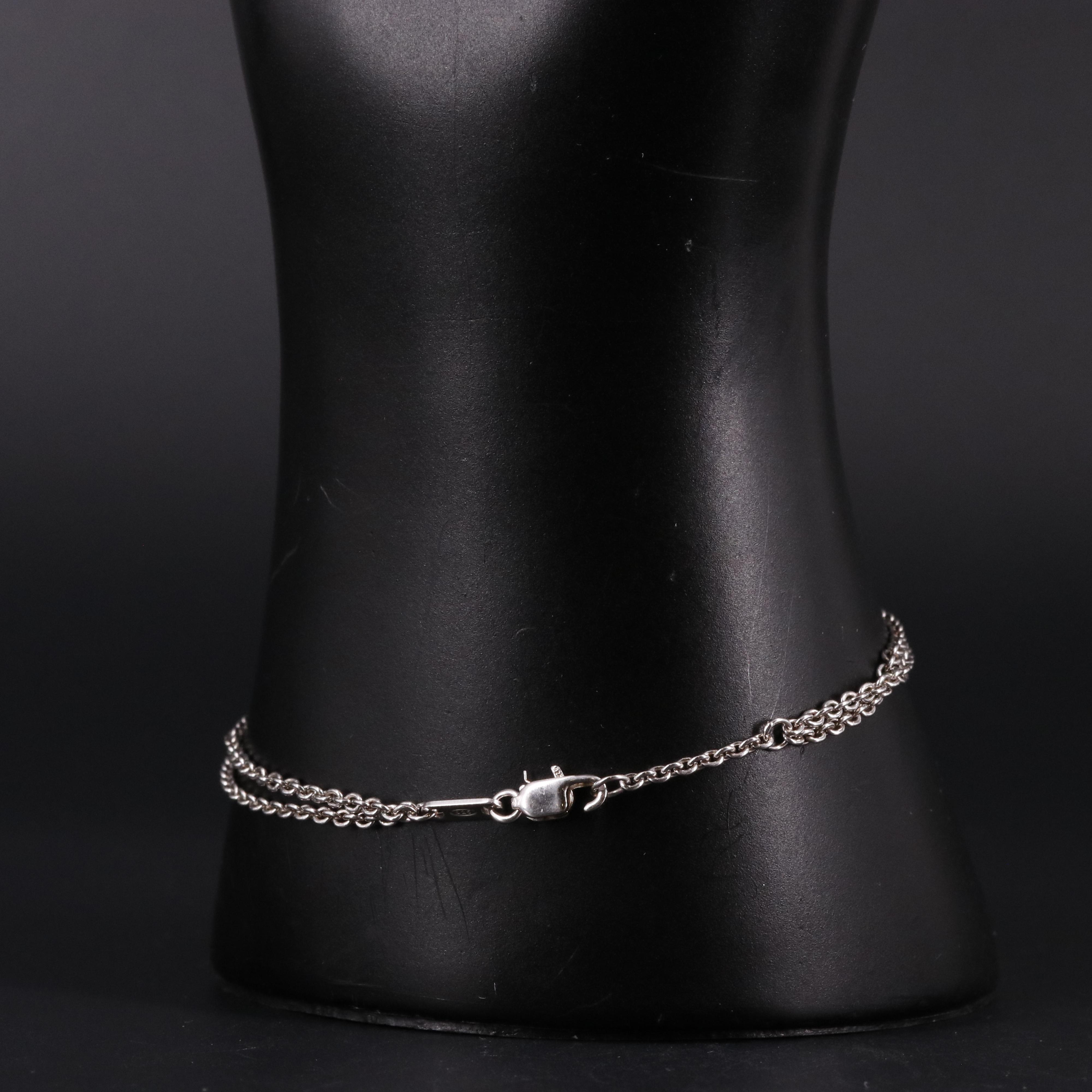 Sterling 0.05 CTW Diamond Infinity Bracelet