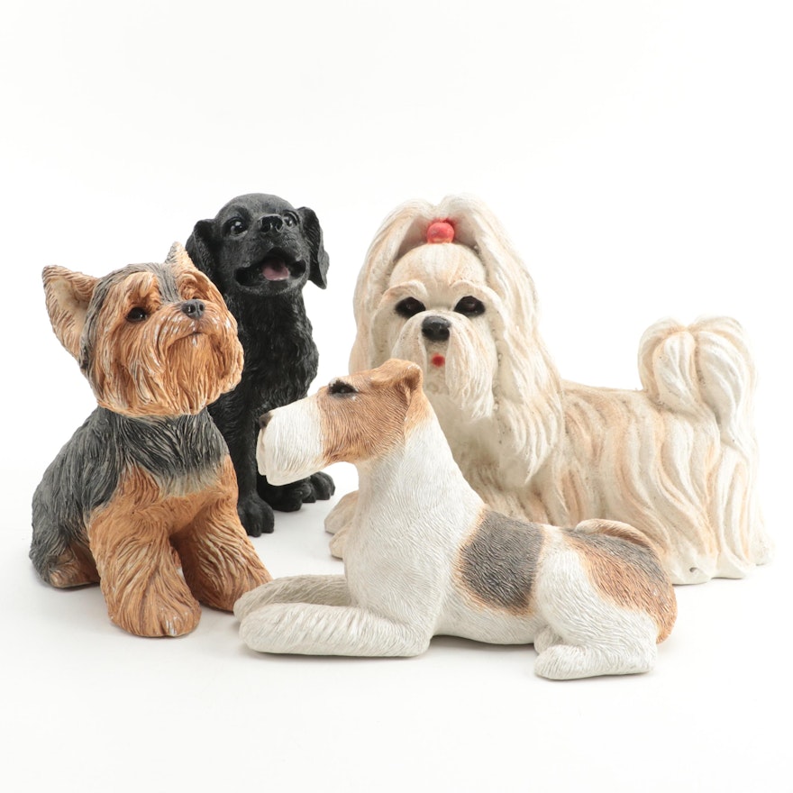 Sandicast Sandra Brue Yorkshire Terrier, Wire Fox Terrier and More Figurines