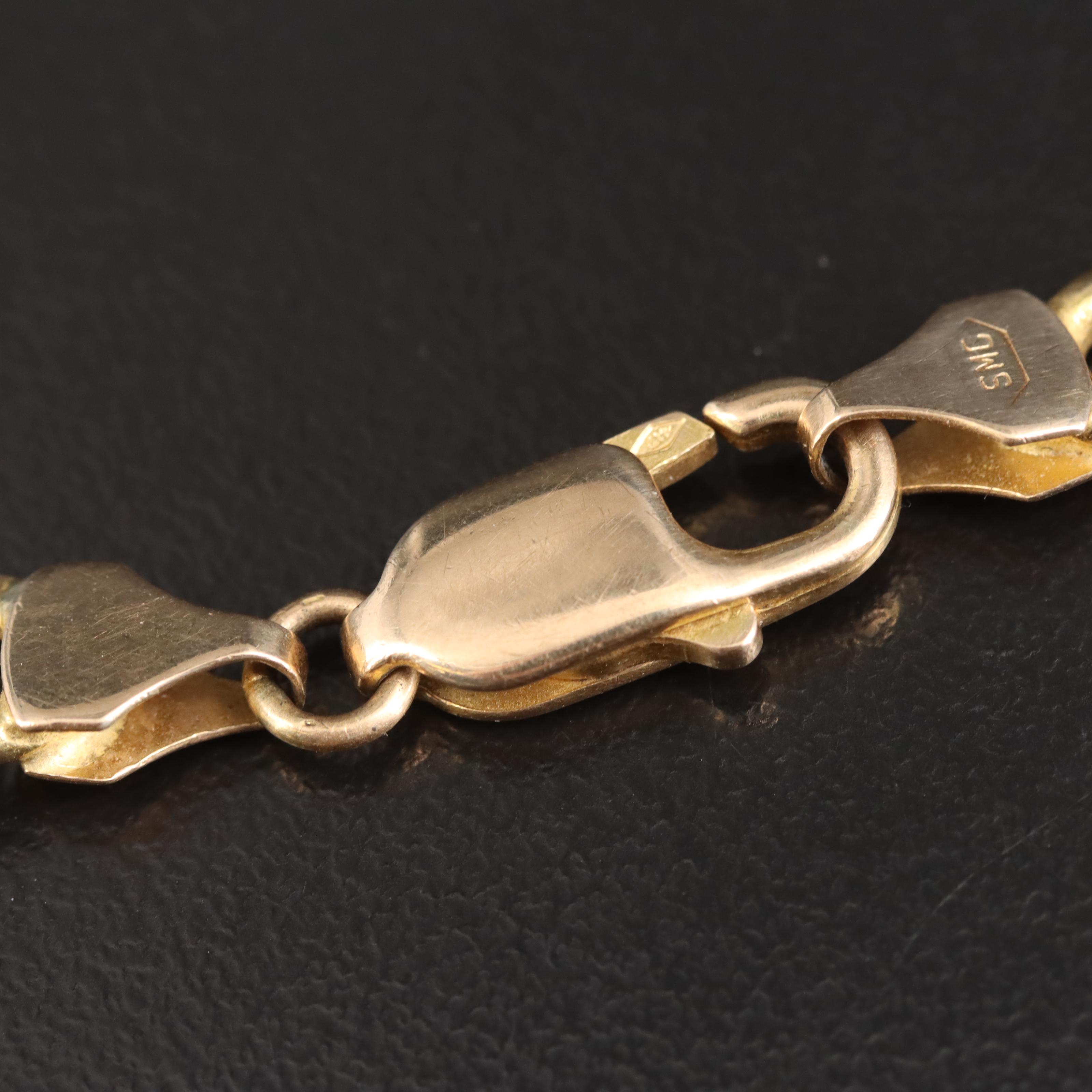Italian 10K Anchor Link Bracelet