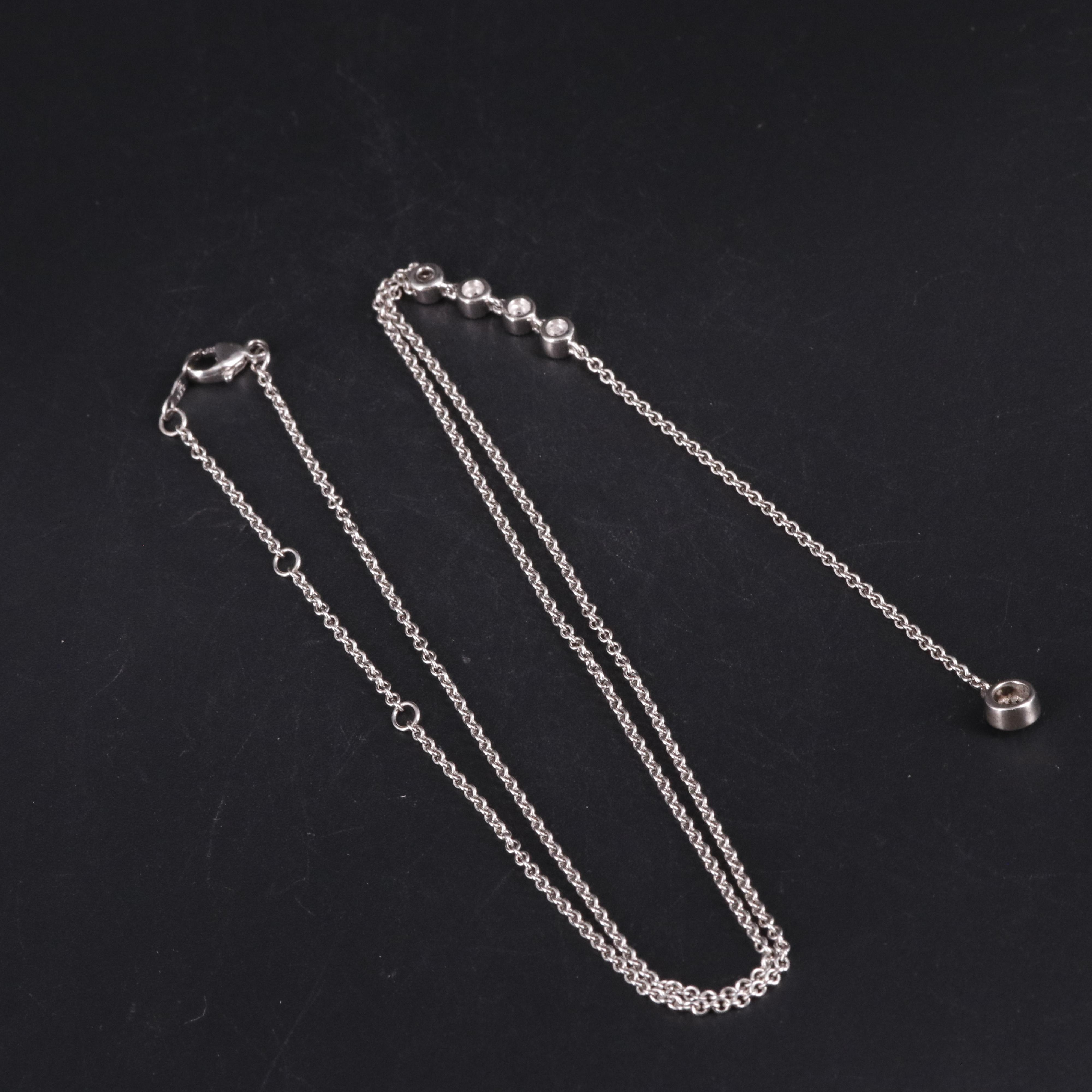 Sterling 0.05 CTW Diamond Necklace