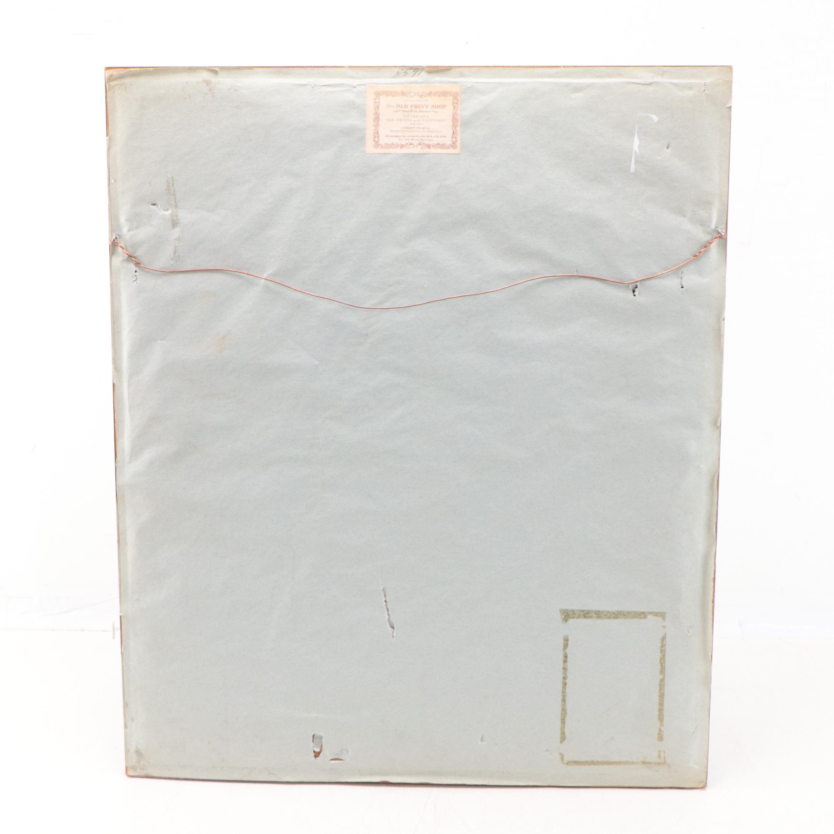 Currier & Ives Hand-Colored Lithograph "The Trial of Patience"