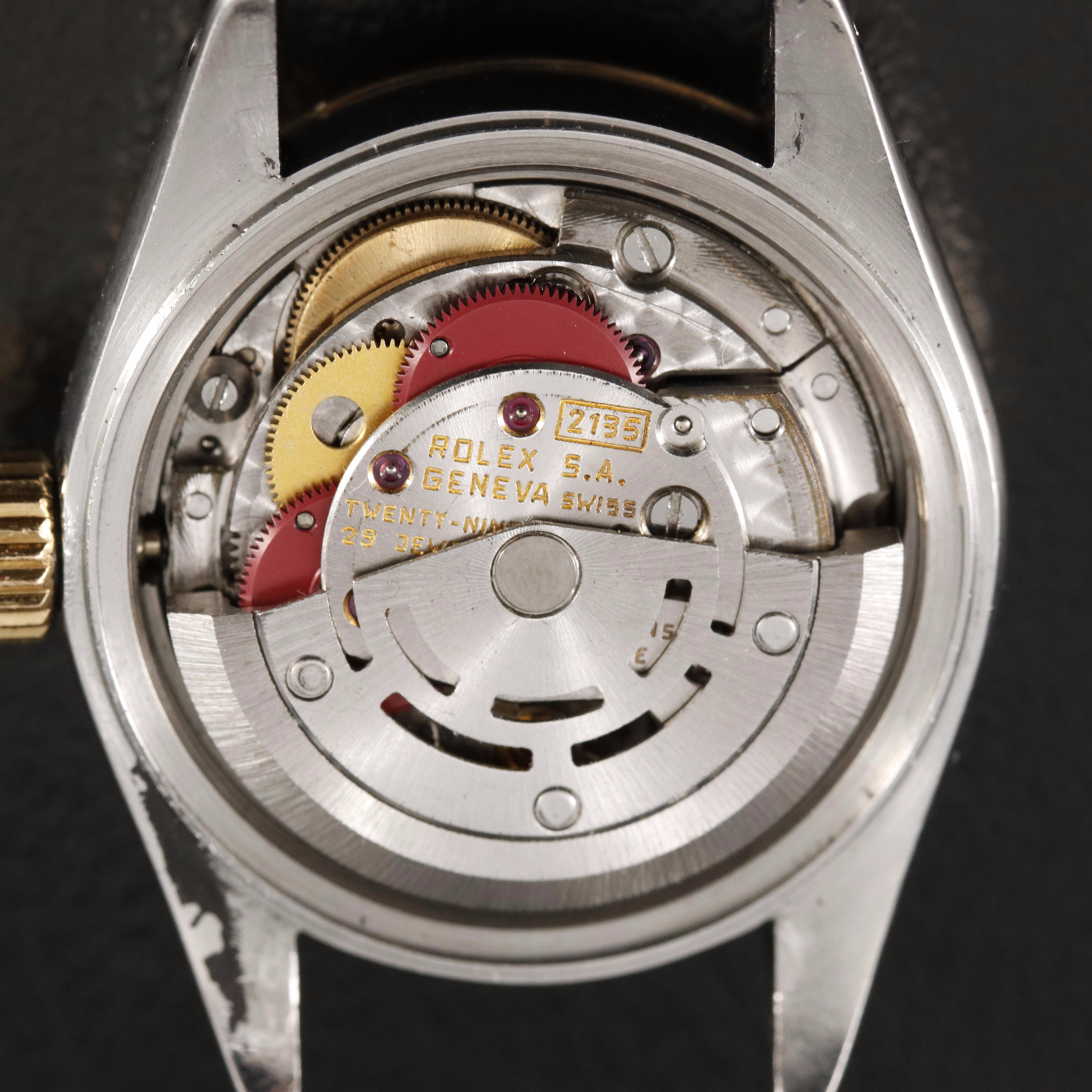 1985 Rolex Datejust Red Diamond Dial Watch