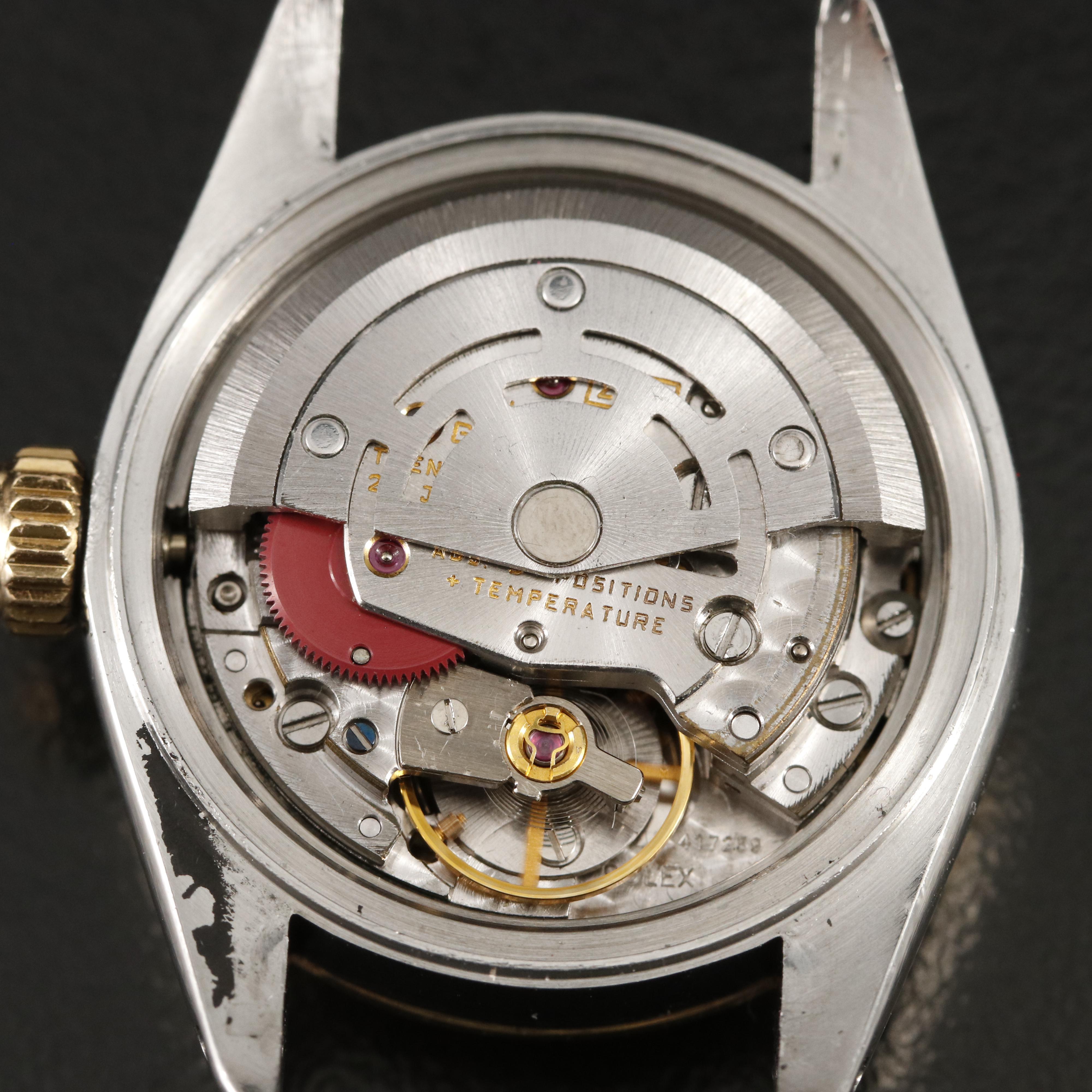 1985 Rolex Datejust Red Diamond Dial Watch