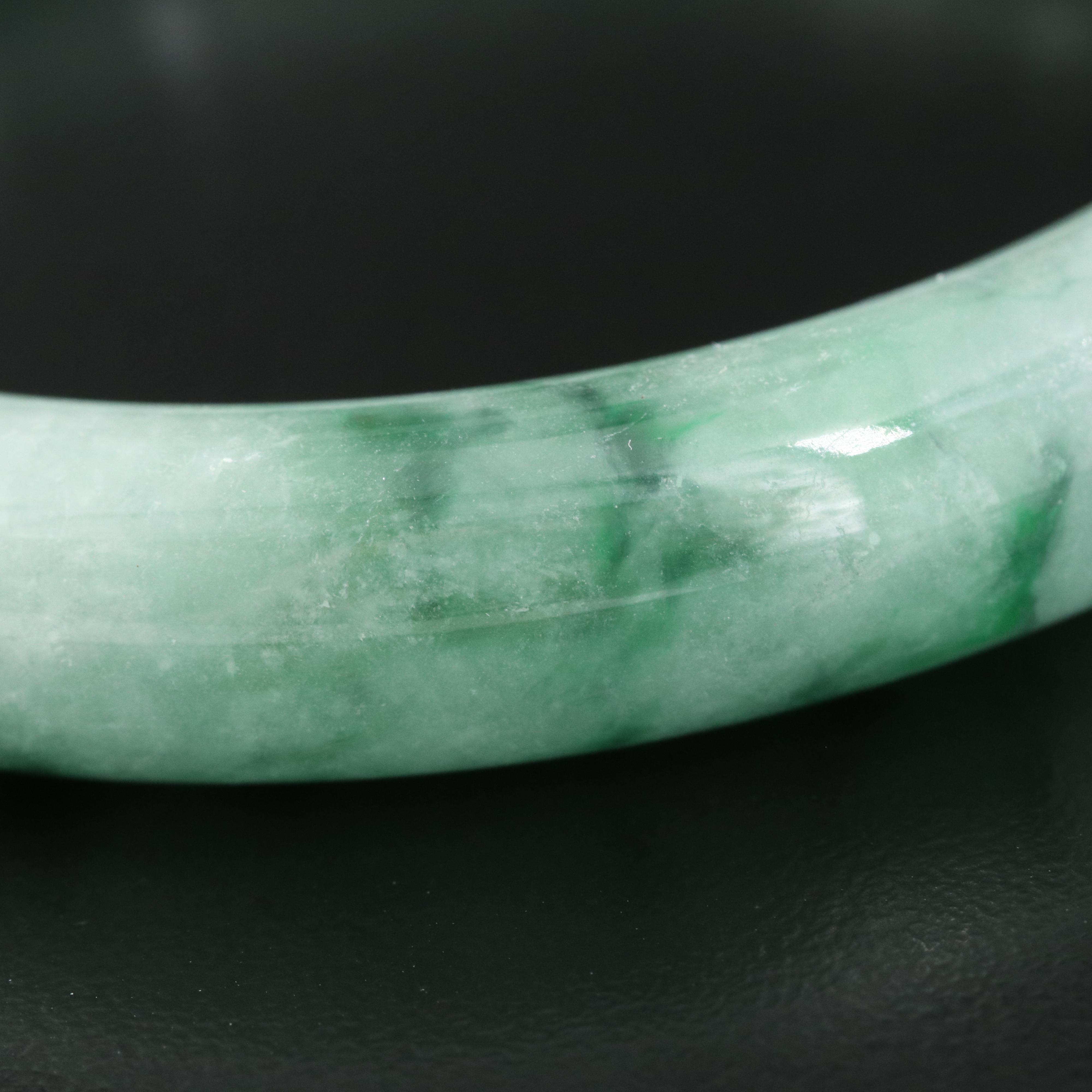 Jadeite Hololith Bangle