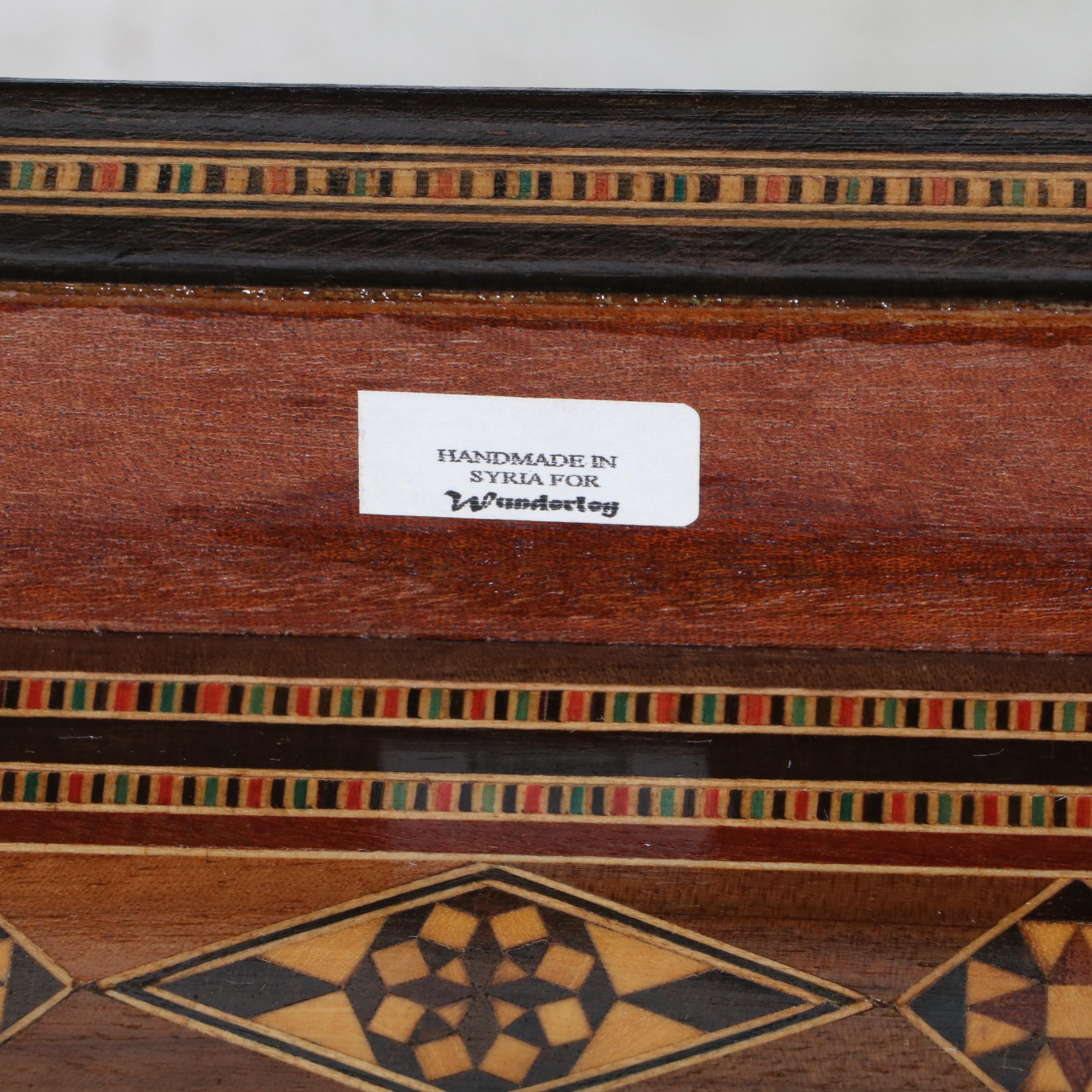 Pair of Syrian Inlaid End Tables, Made for Wunderley Furniture