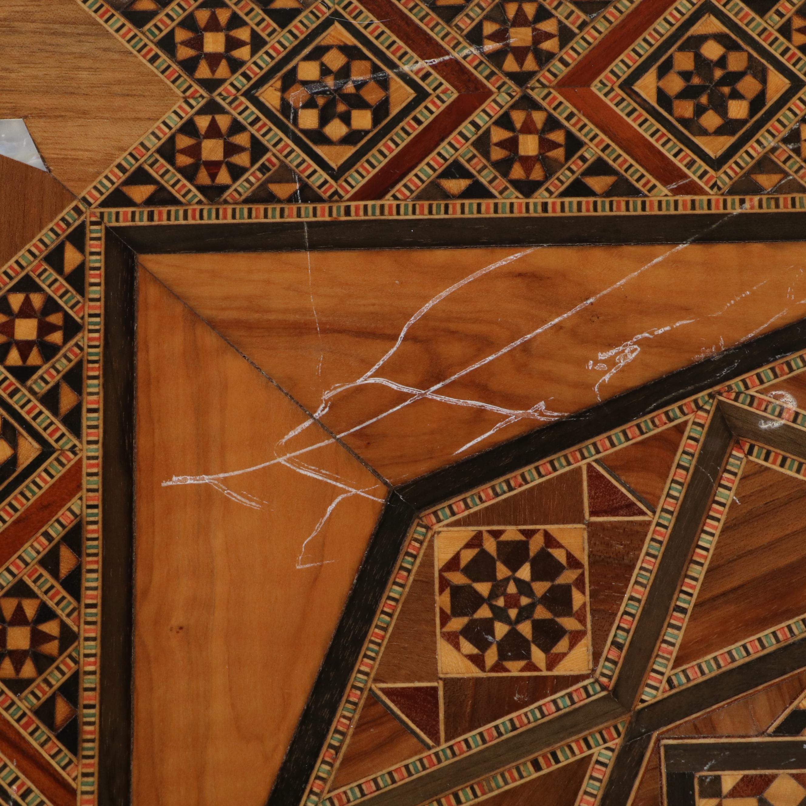 Pair of Syrian Inlaid End Tables, Made for Wunderley Furniture