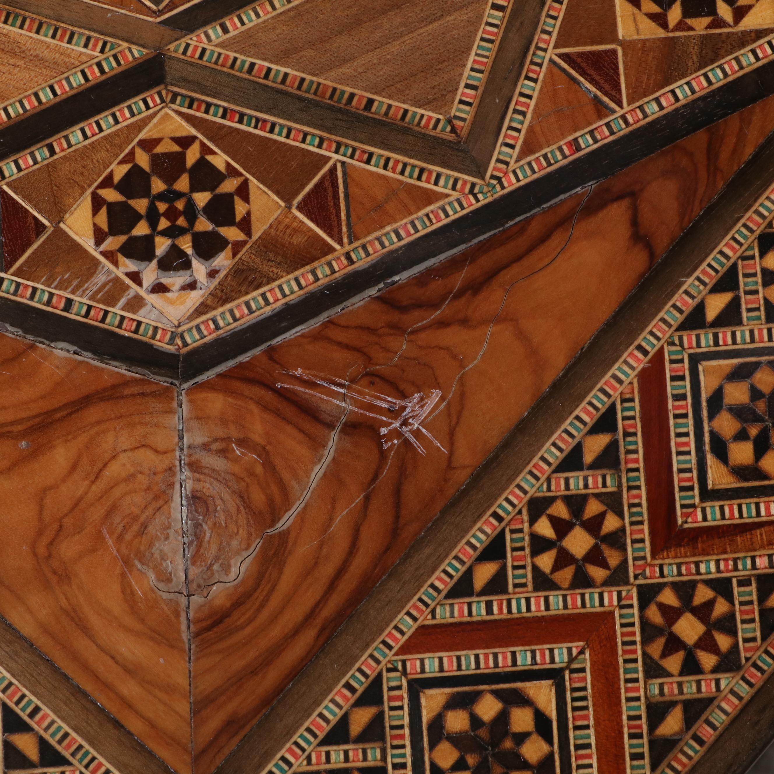 Pair of Syrian Inlaid End Tables, Made for Wunderley Furniture