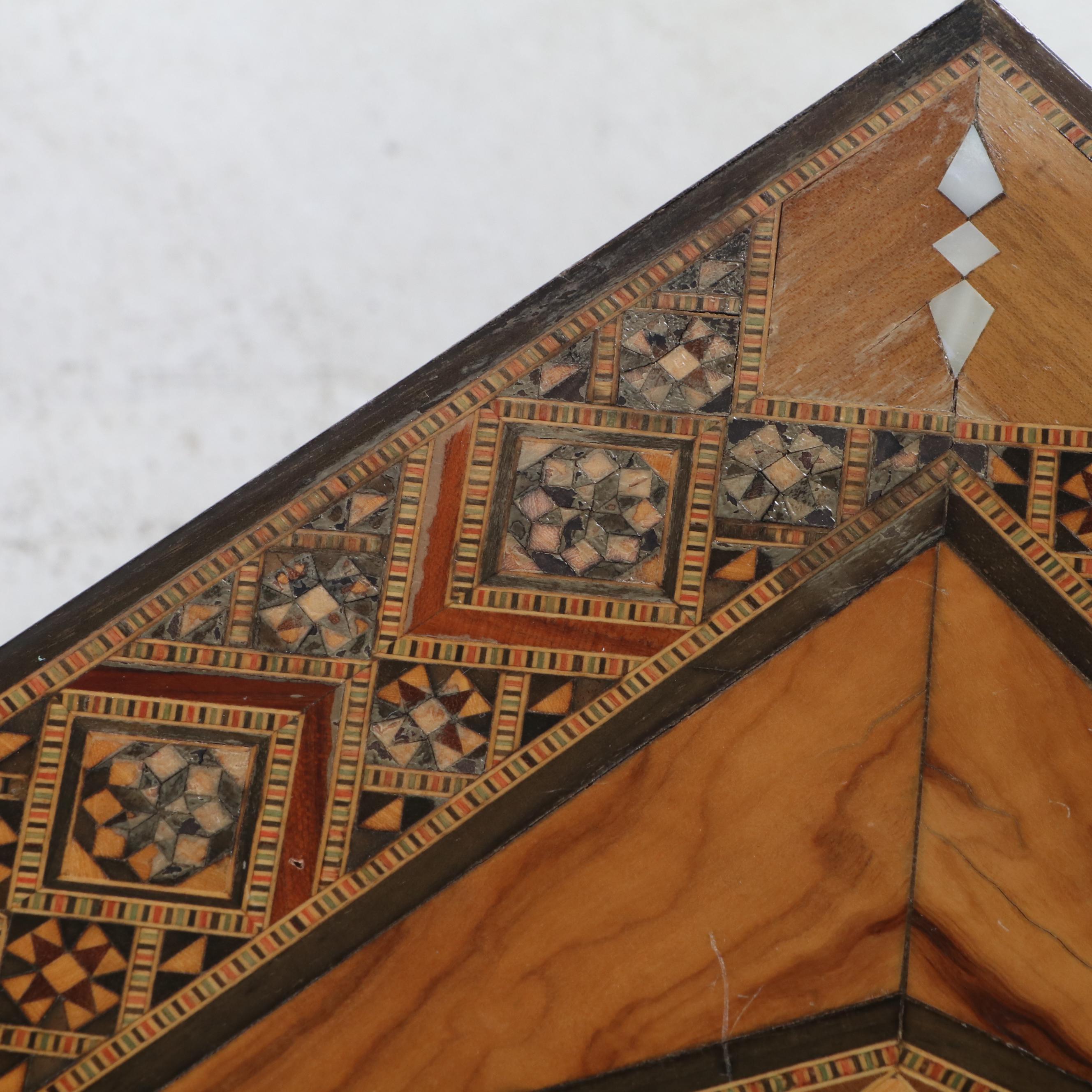 Pair of Syrian Inlaid End Tables, Made for Wunderley Furniture