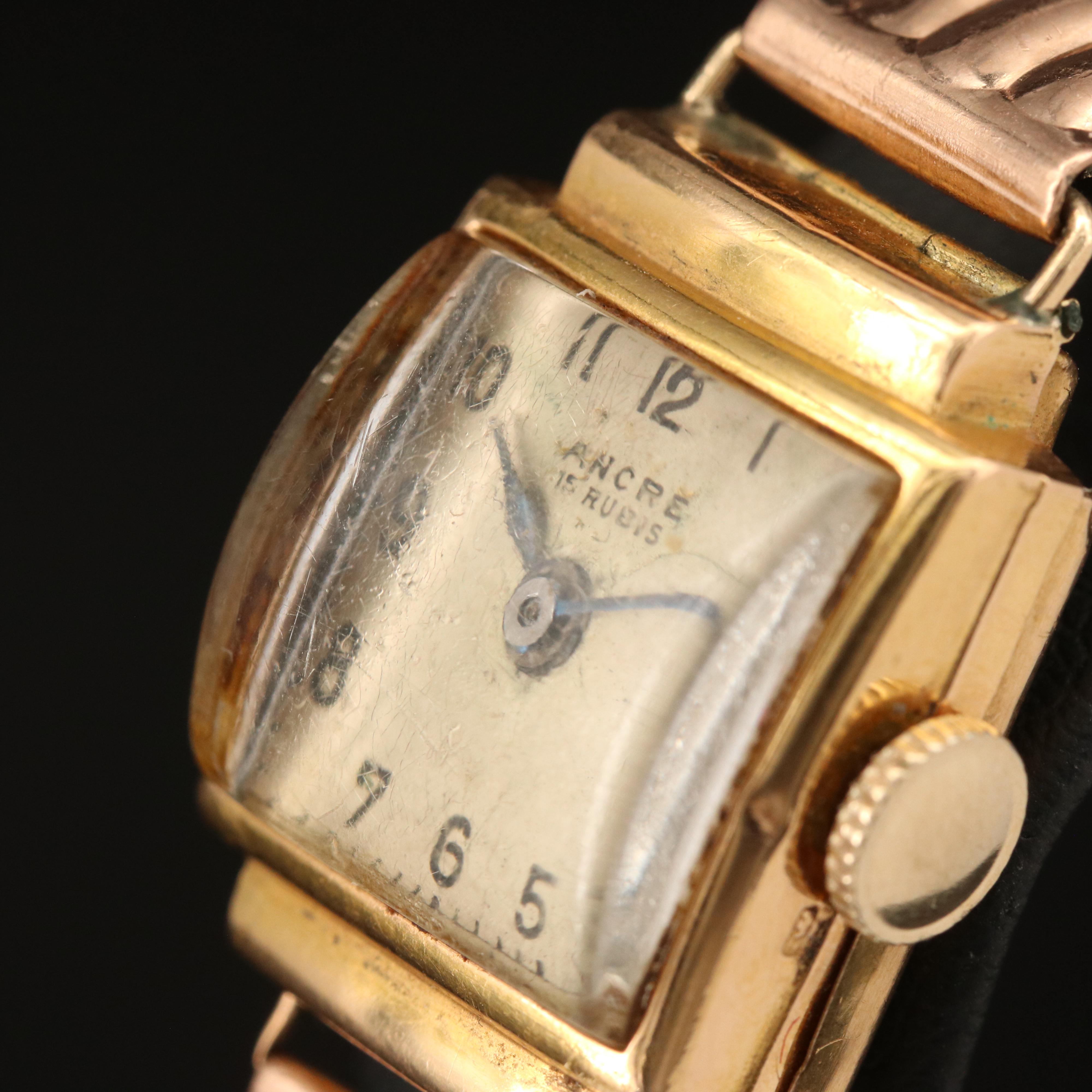 18K Vintage Ancre Hand Wind Watch