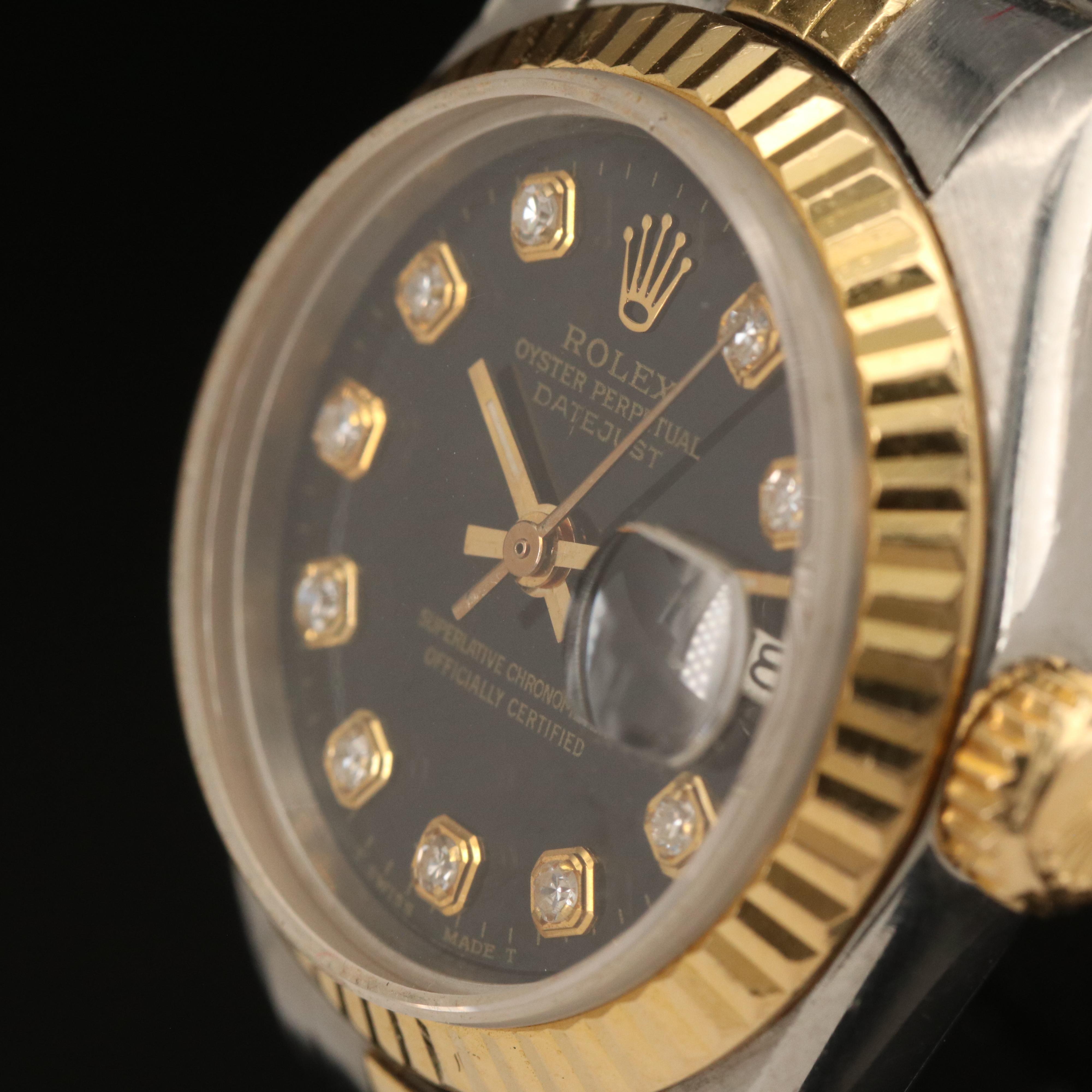 1977 Rolex Oyster Perpetual Diamond Dial Watch