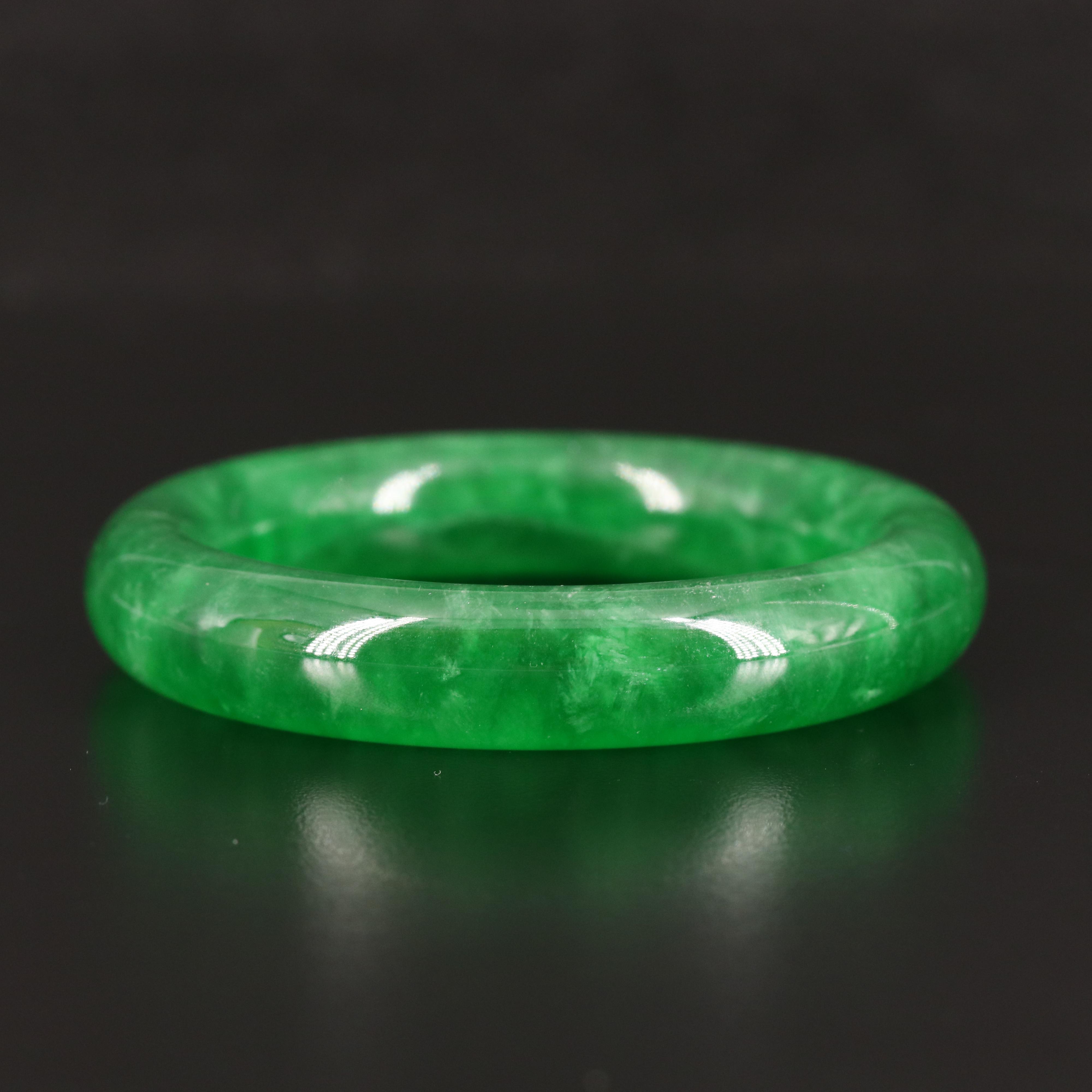 Jadeite Hololith Bangle