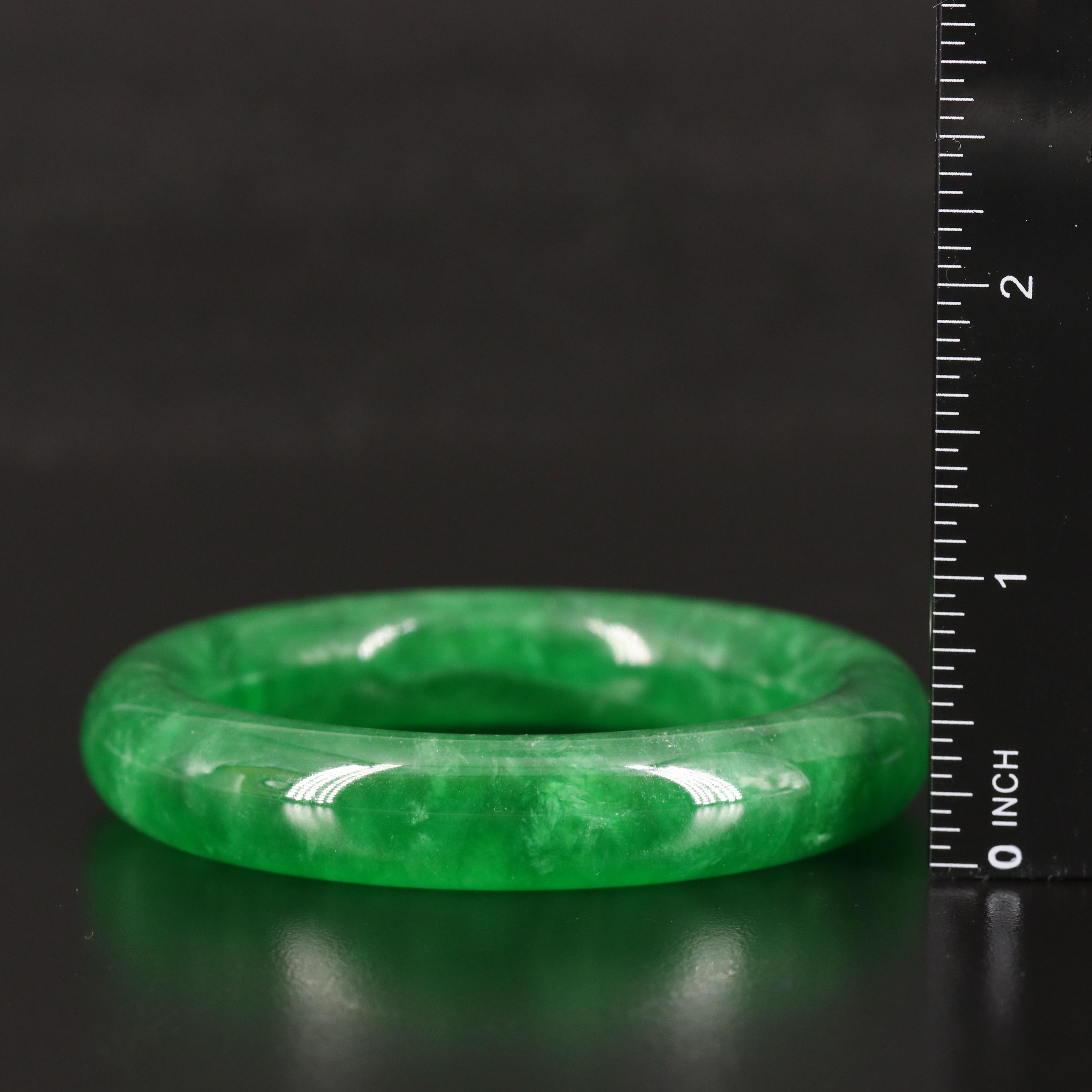 Jadeite Hololith Bangle