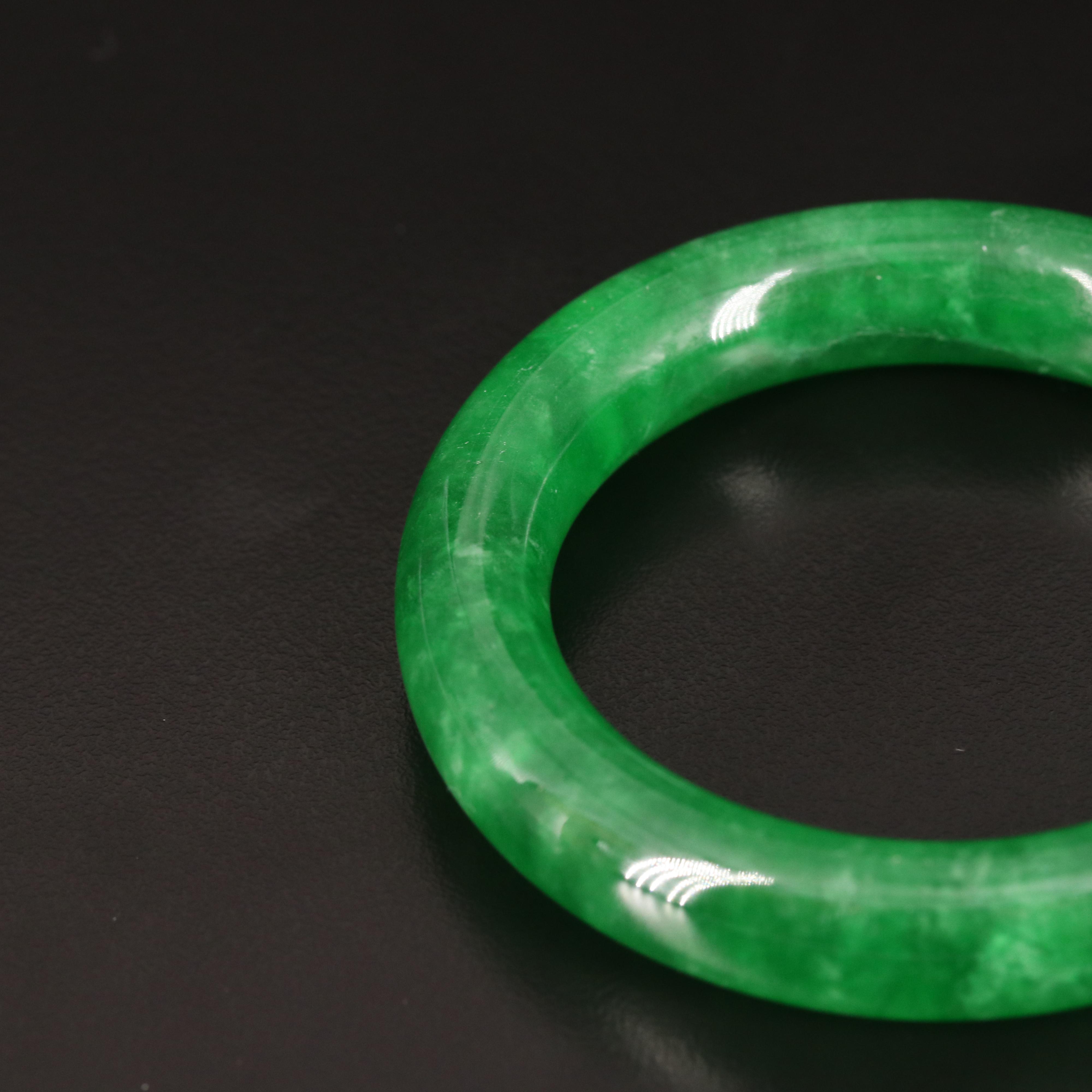 Jadeite Hololith Bangle