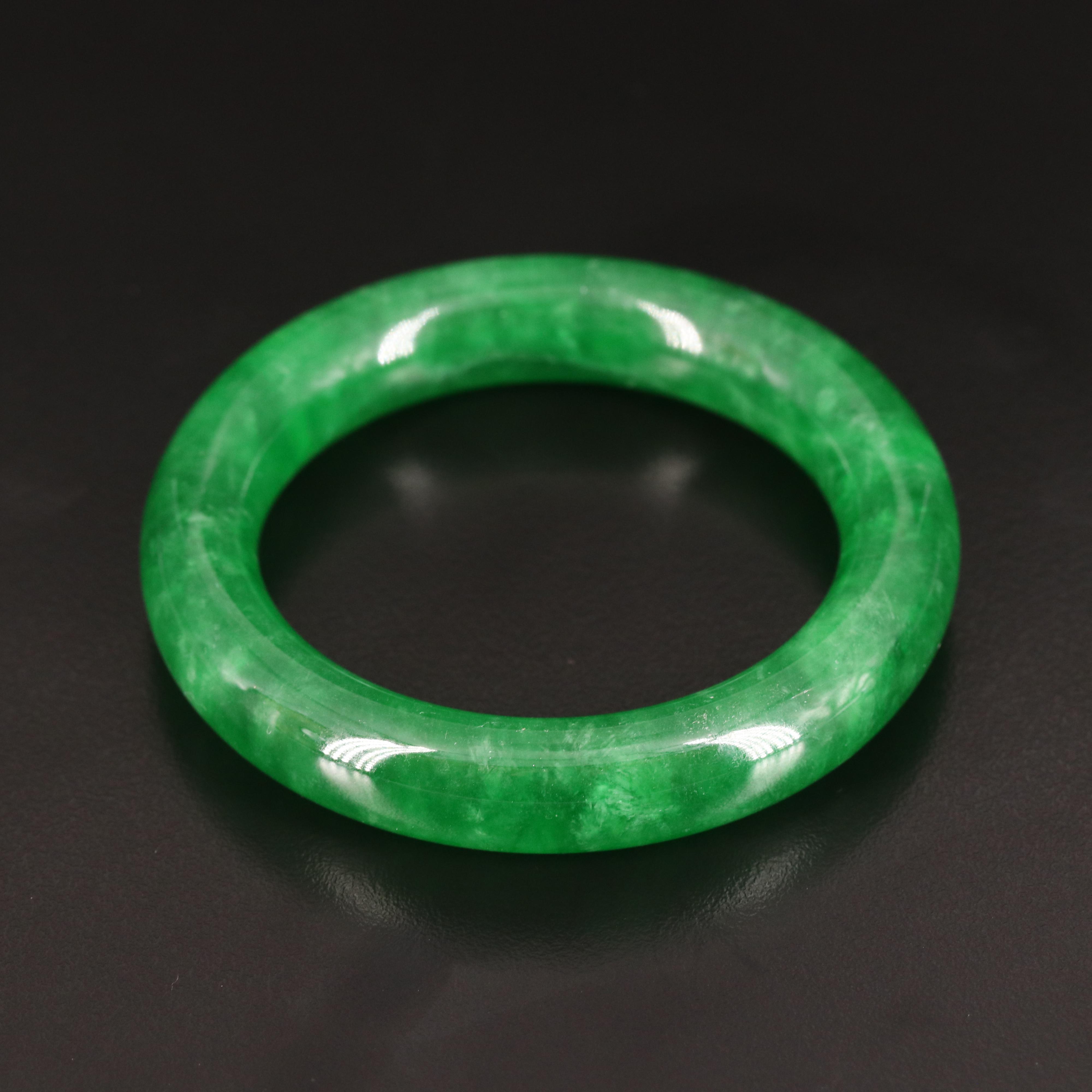 Jadeite Hololith Bangle
