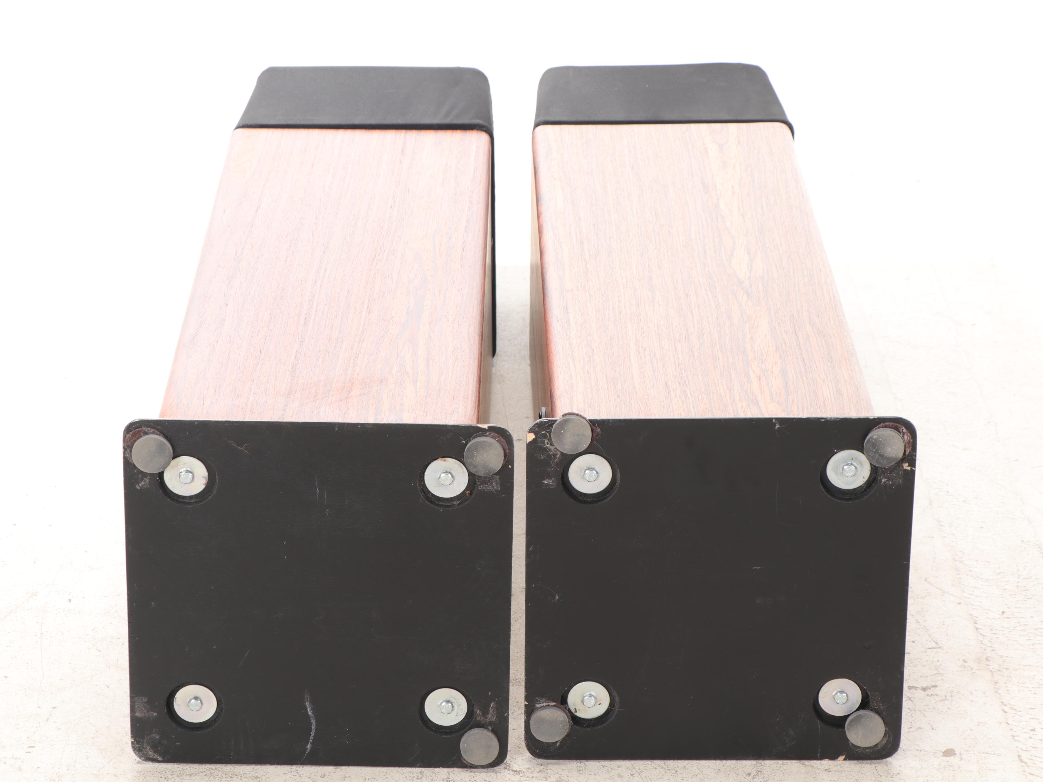 Pair of Ohm Rosewood Floor Standing Speakers