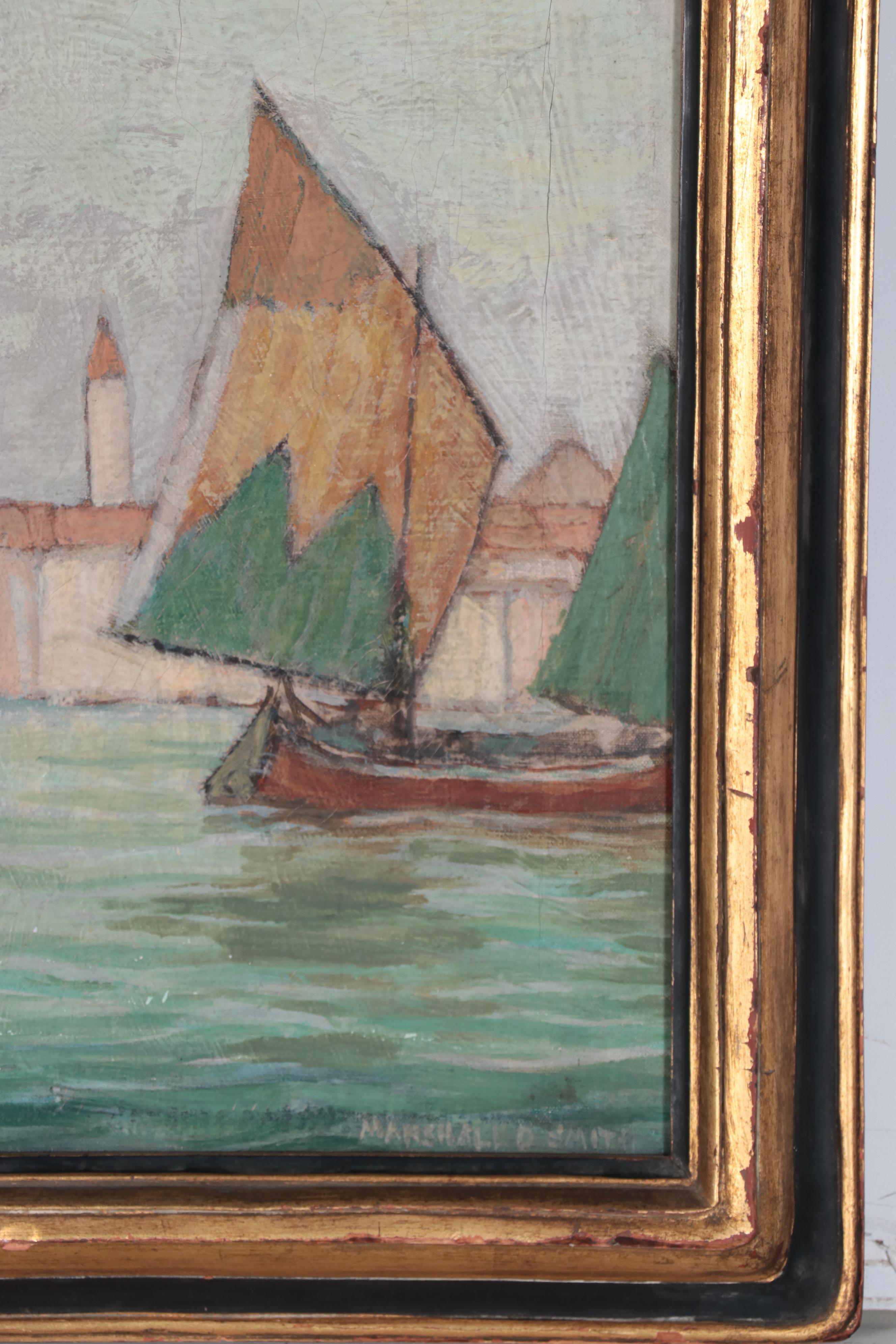 Marshall D. Smith Oil Painting "Entering Venice"