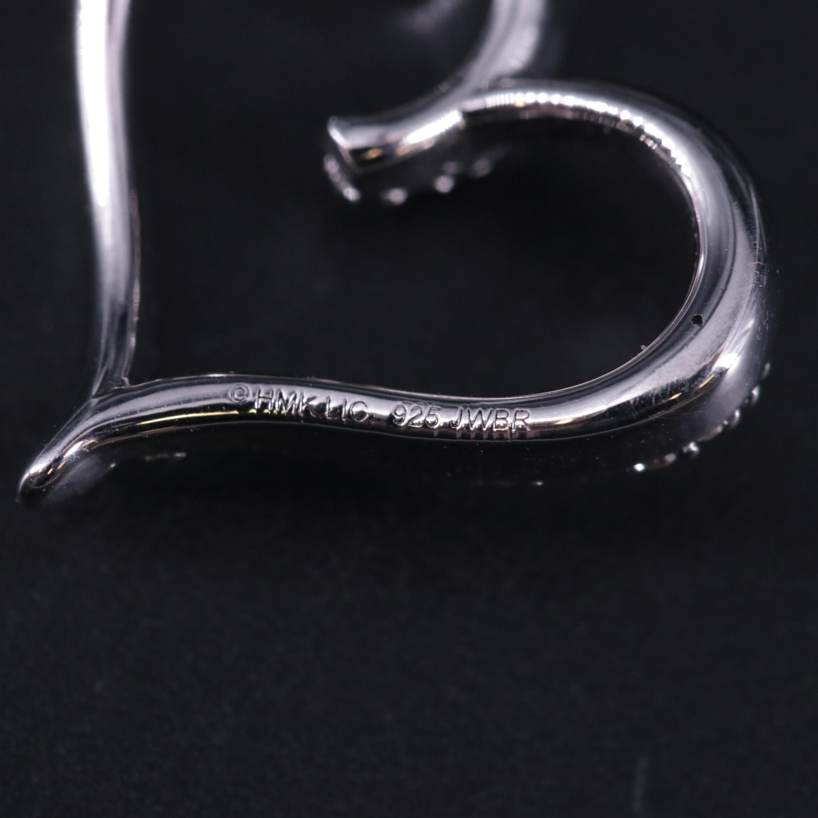 Sterling 0.11 CTW Diamond Heart Pendant Necklace