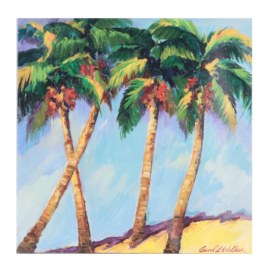 Digital Print of Palm Trees After Carol L. Walker