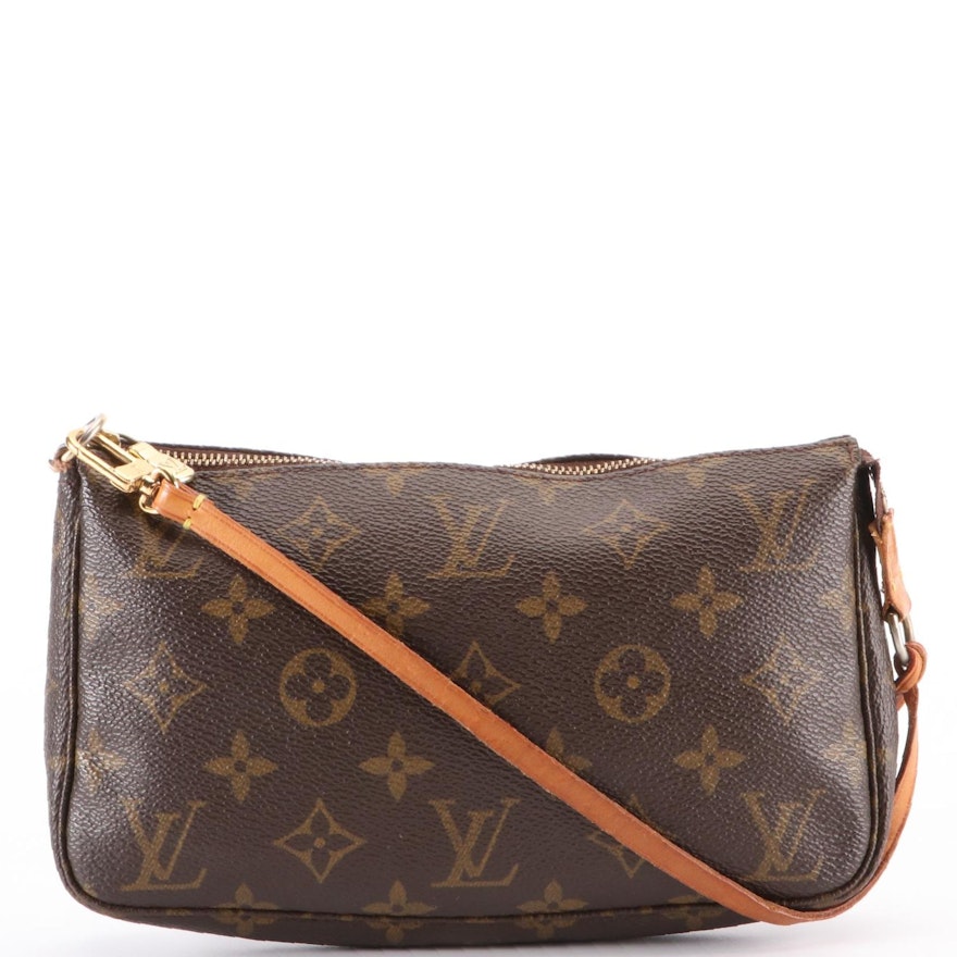 Louis Vuitton Pochette Accessoires in Monogram Canvas/Vachetta Leather