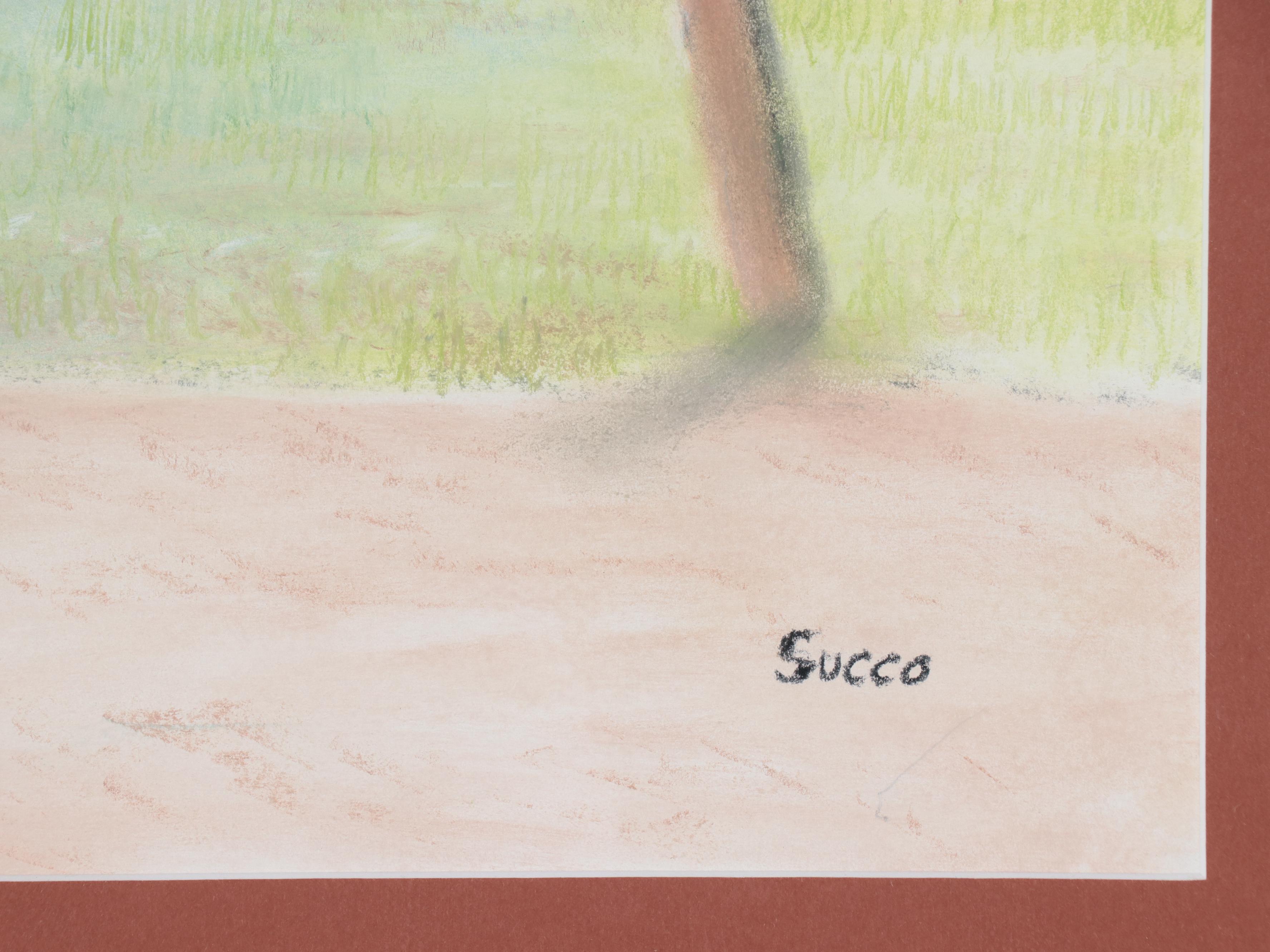 Pastel Drawing of a Race Horse