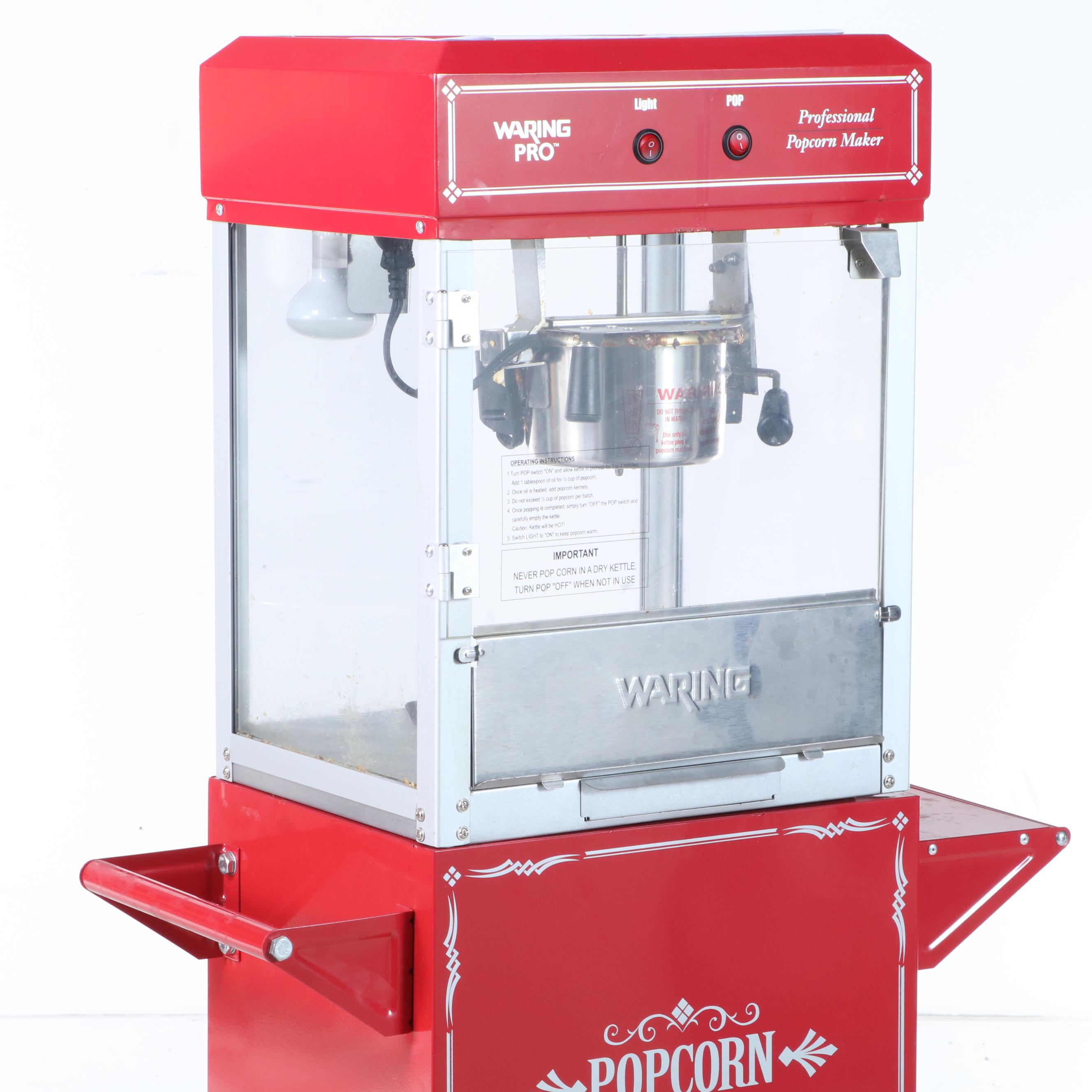 Waring Pro Professional Popcorn Maker Cart