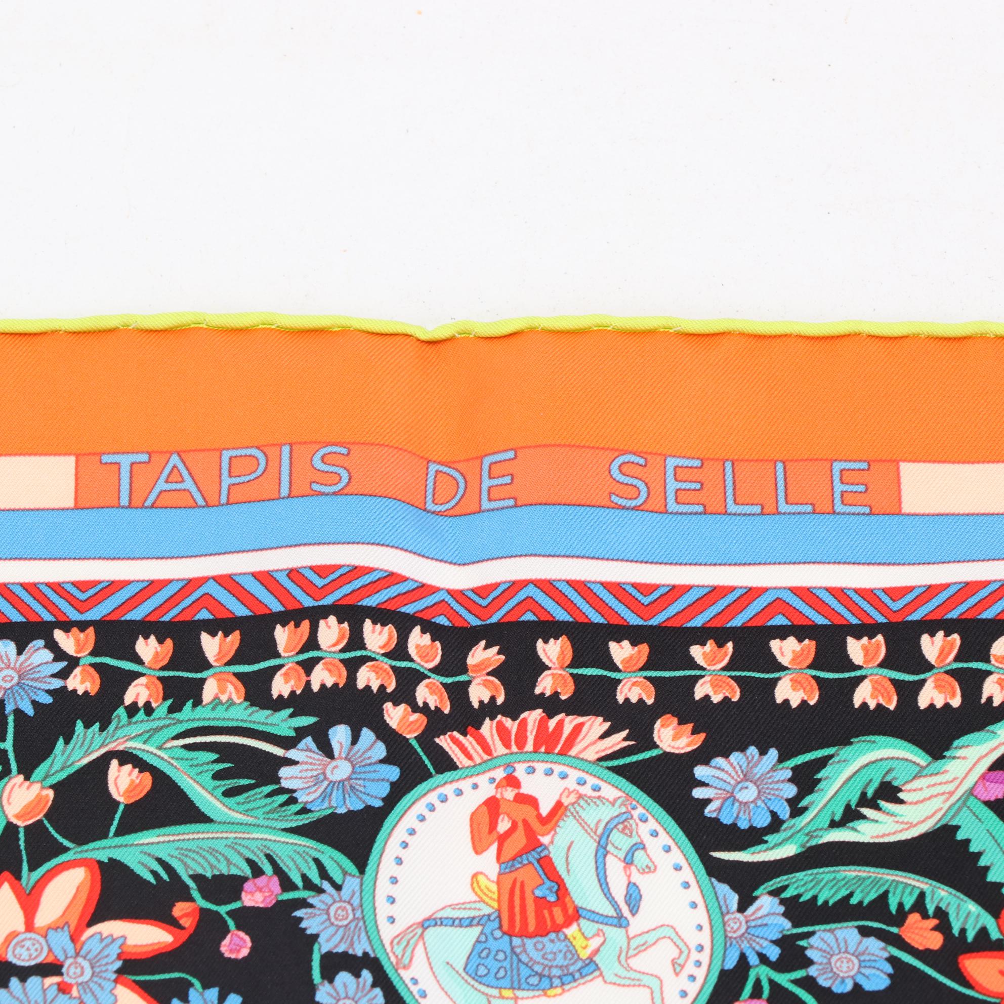 Hermès "Tapis de Selle" Silk Twill Scarf