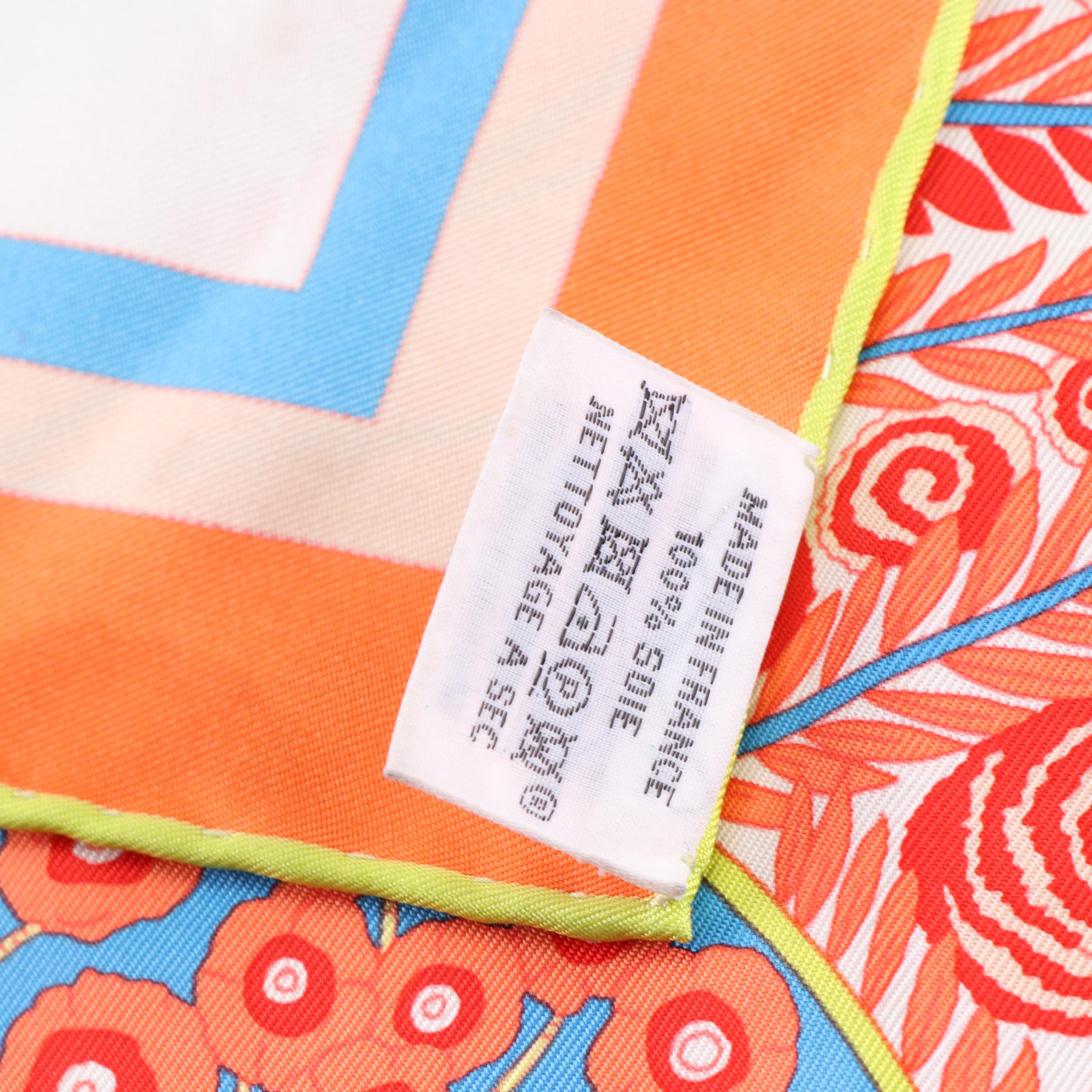 Hermès "Tapis de Selle" Silk Twill Scarf