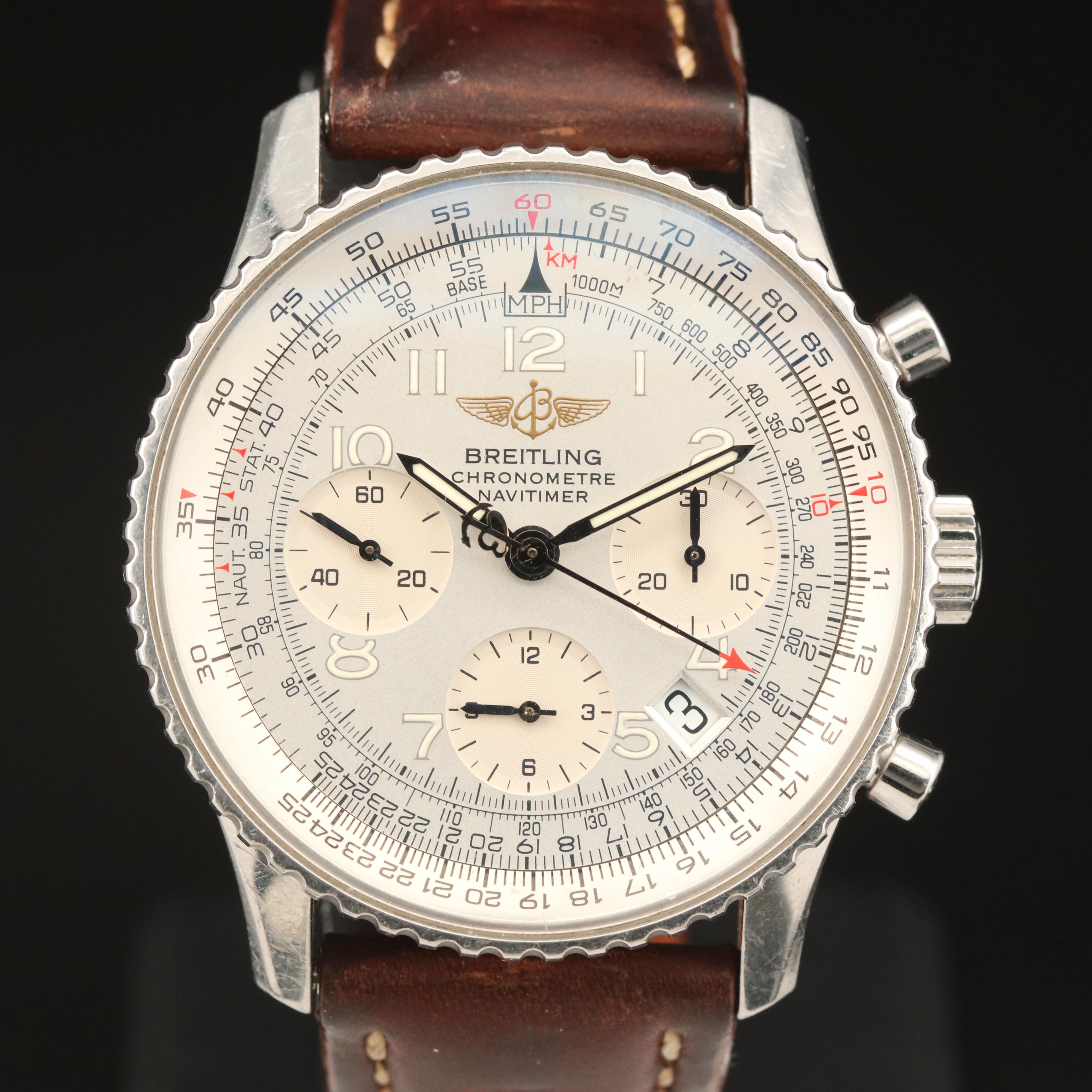 2007 Breitling Navitimer Chronometre Stainless Steel Watch