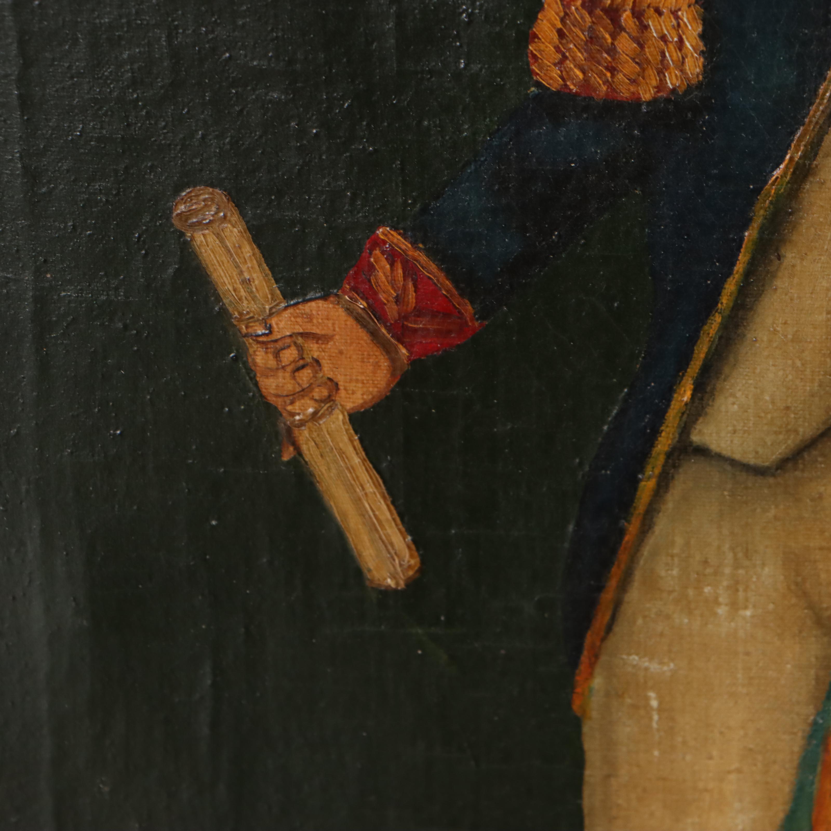 Agapito Labios Oil Painting of Child, Mid-20th Century