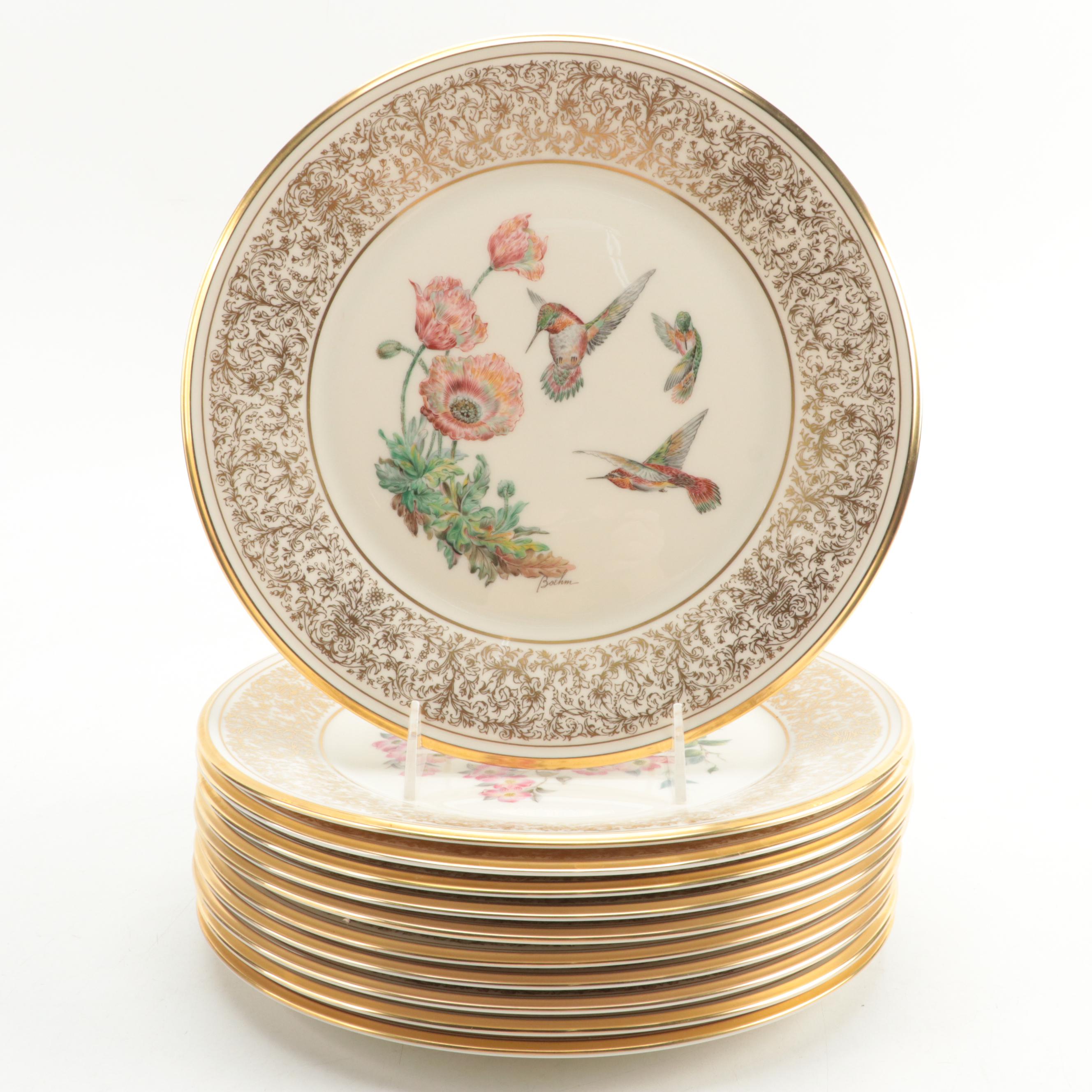 Lenox Bone China Boehm Birds Plates