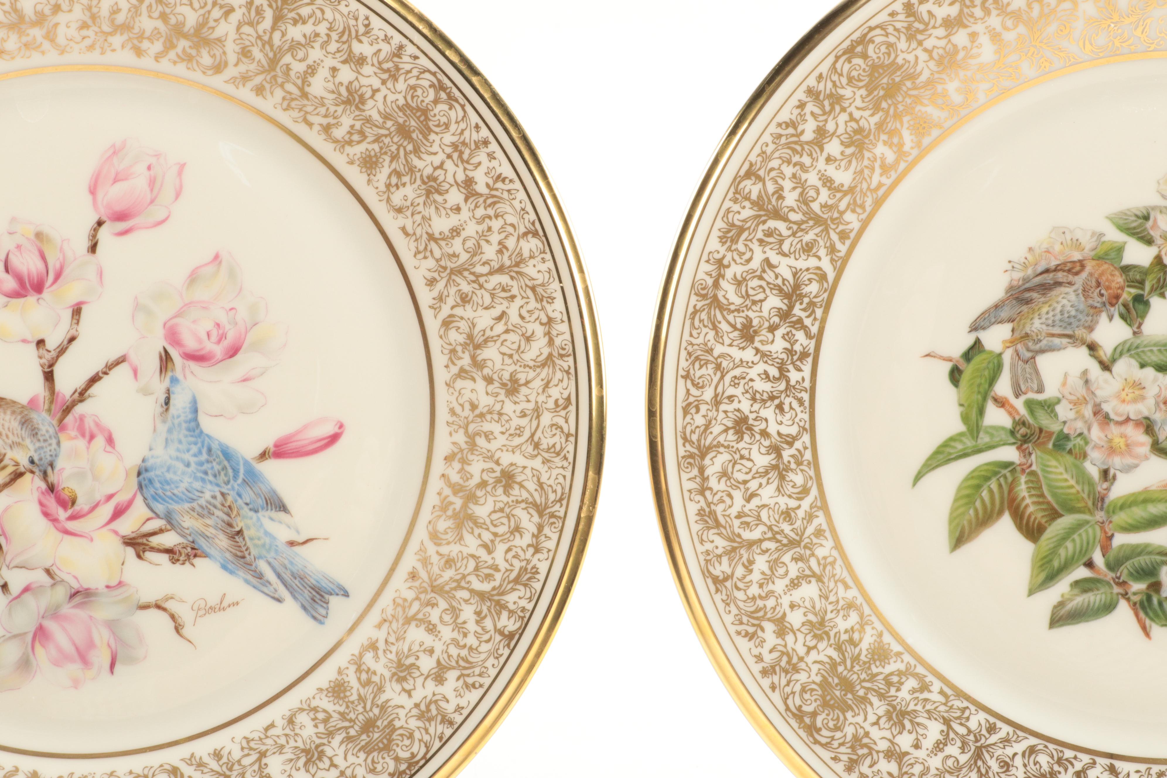 Lenox Bone China Boehm Birds Plates