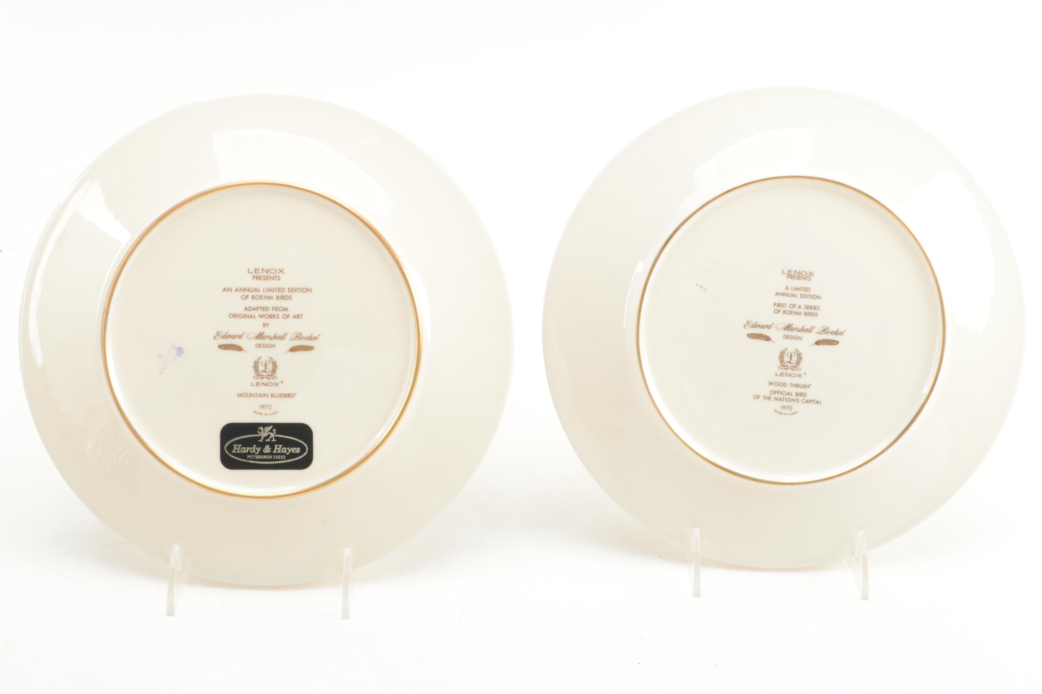 Lenox Bone China Boehm Birds Plates