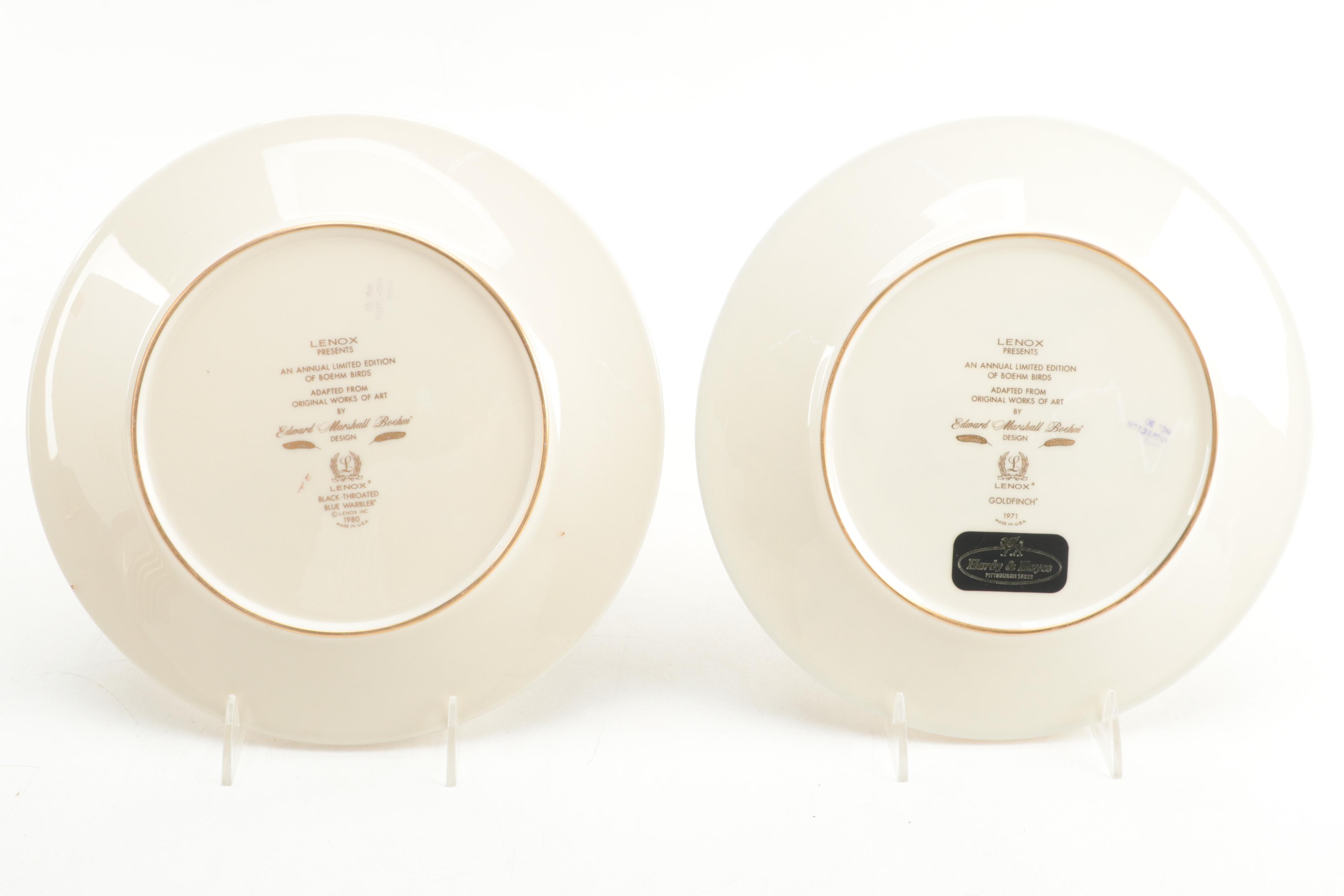 Lenox Bone China Boehm Birds Plates
