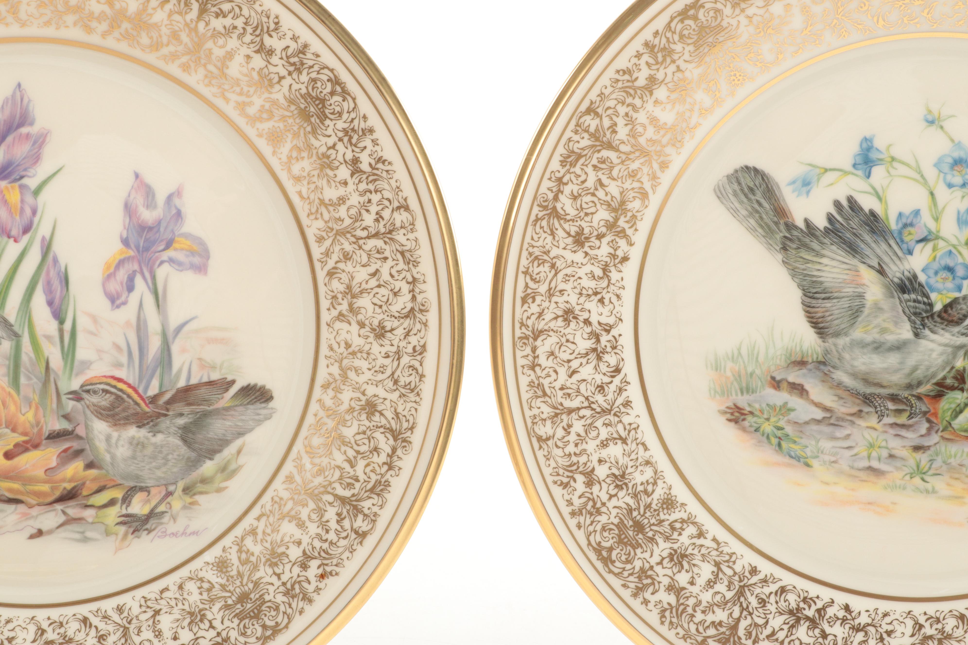 Lenox Bone China Boehm Birds Plates