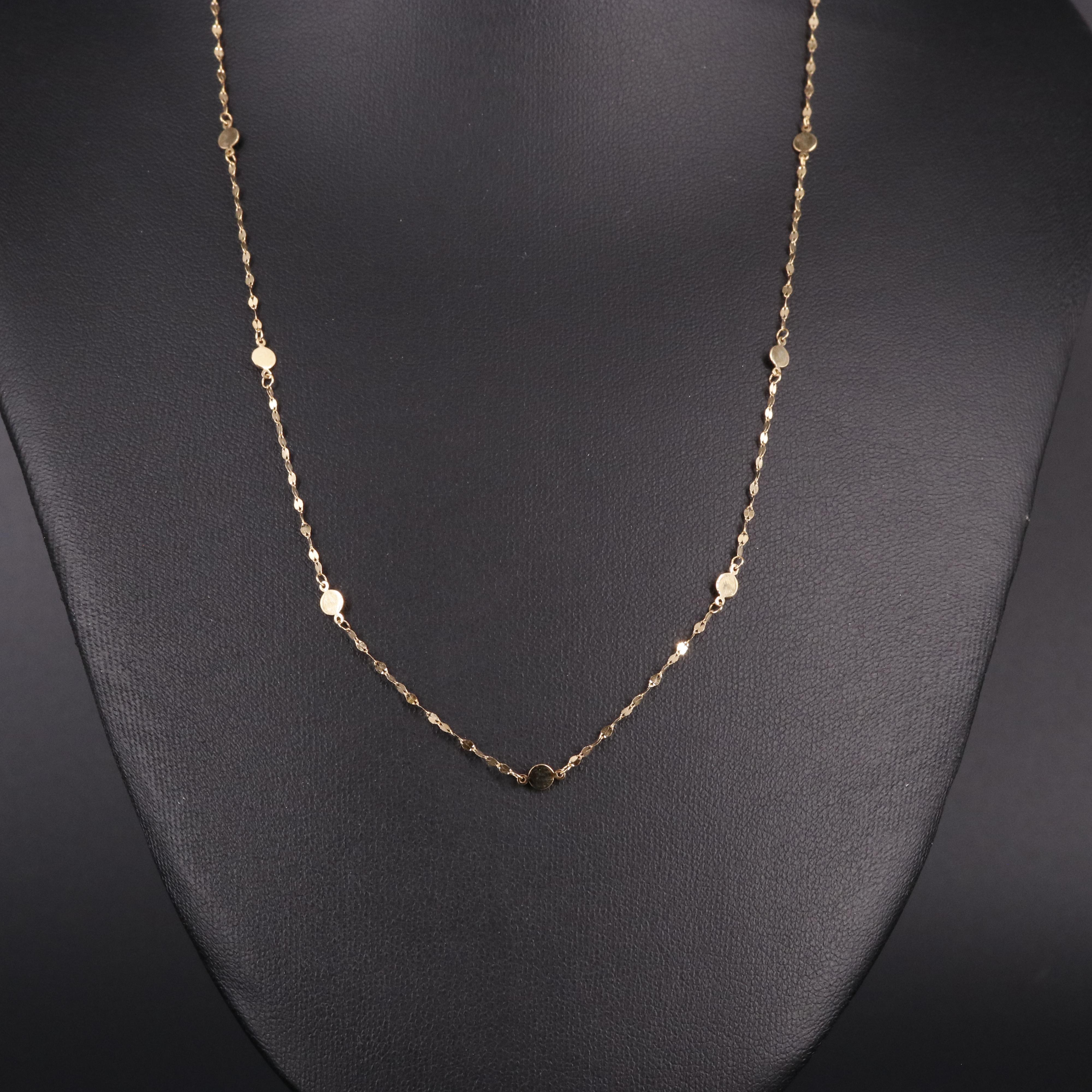 14K Circular Chain Necklace