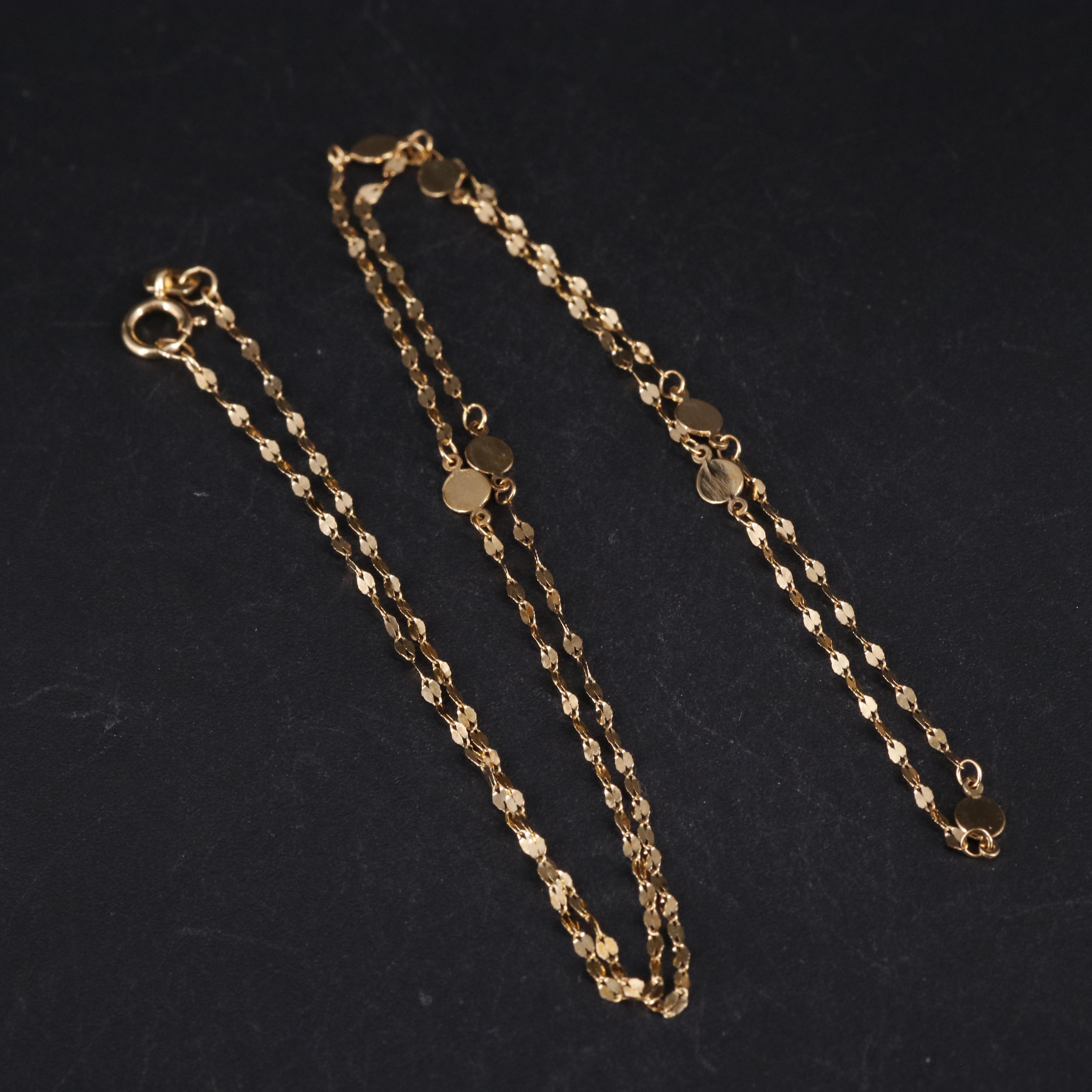 14K Circular Chain Necklace