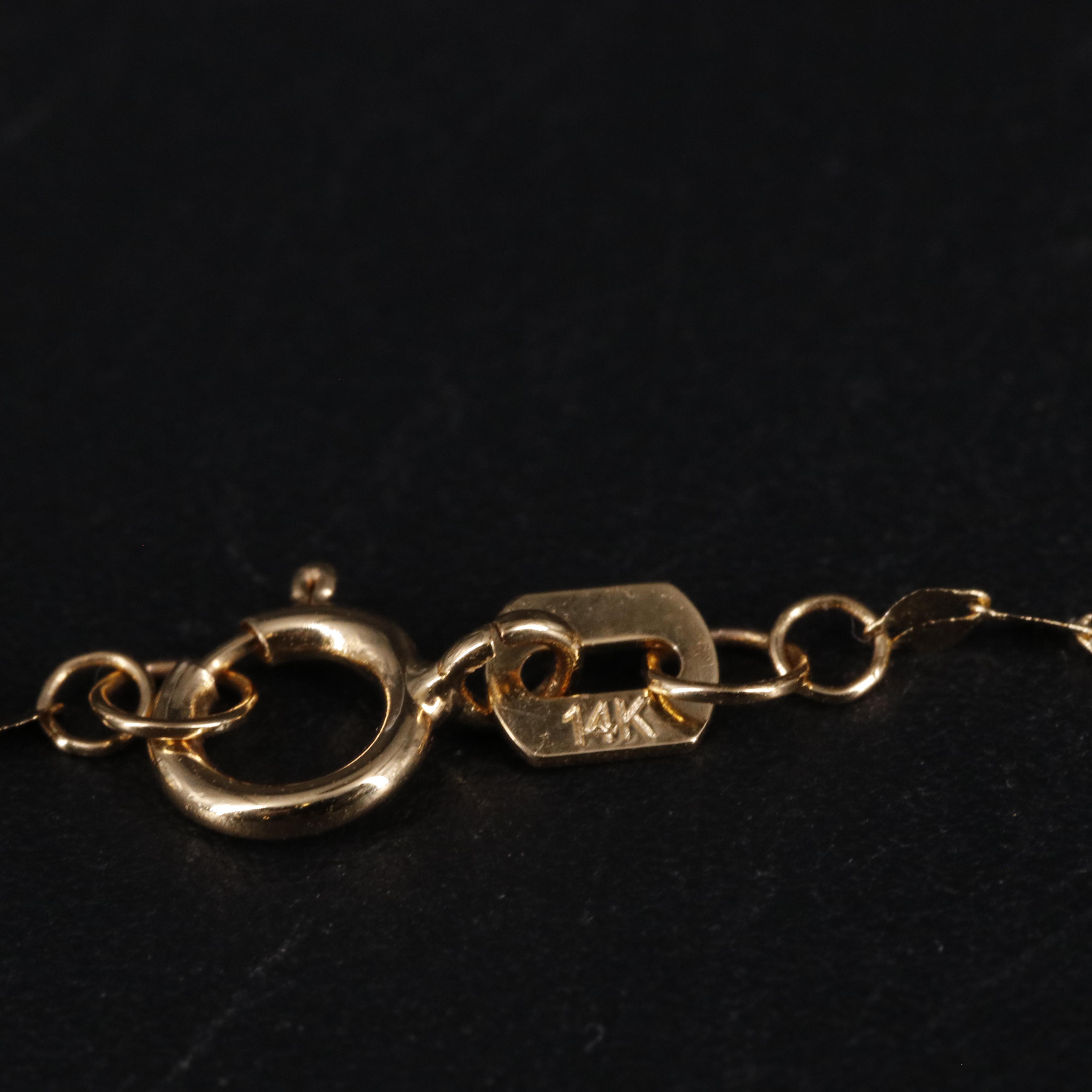 14K Circular Chain Necklace