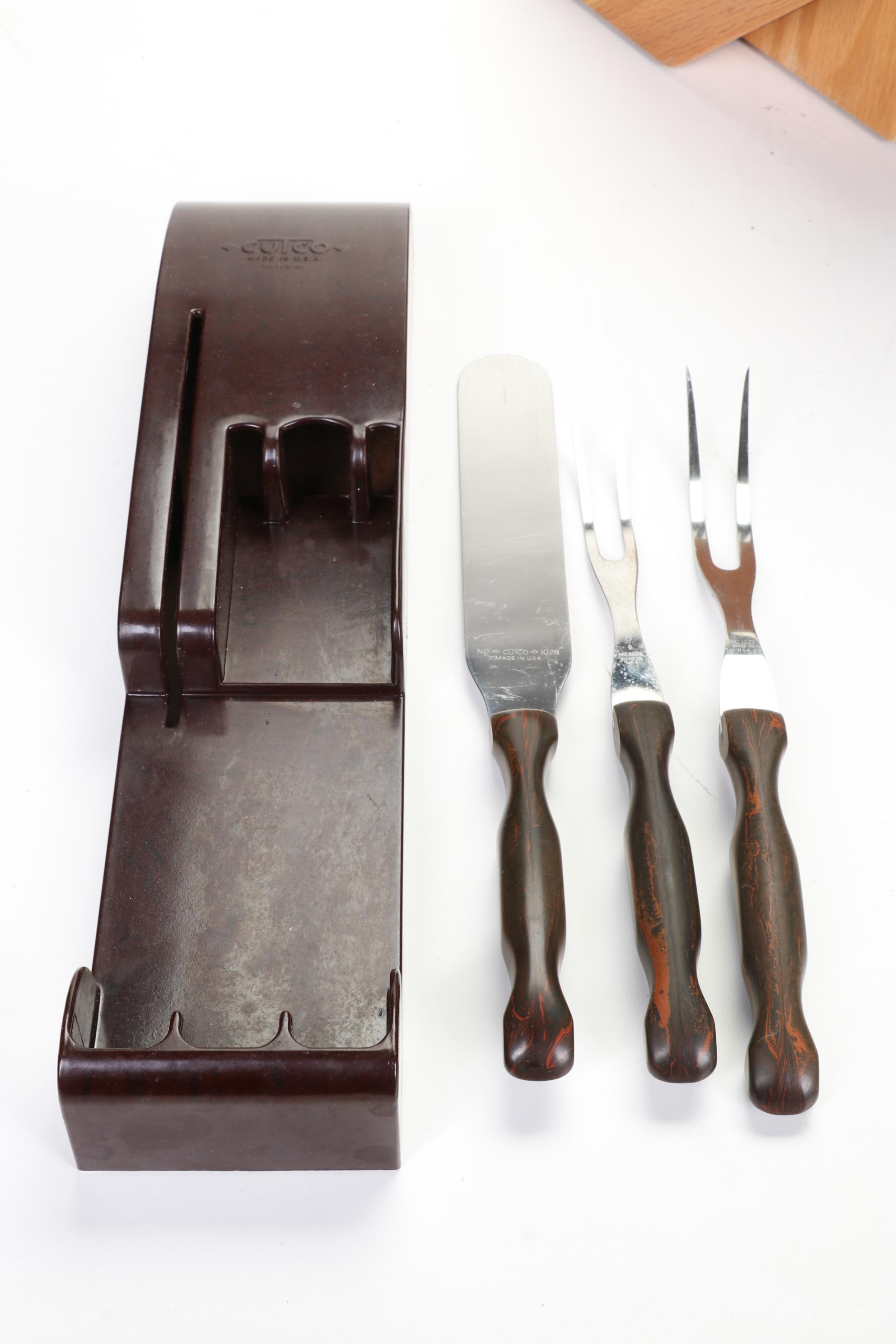 Cutco Cutlery with Block, Serving Utensils, and Other Kitchen Accessories