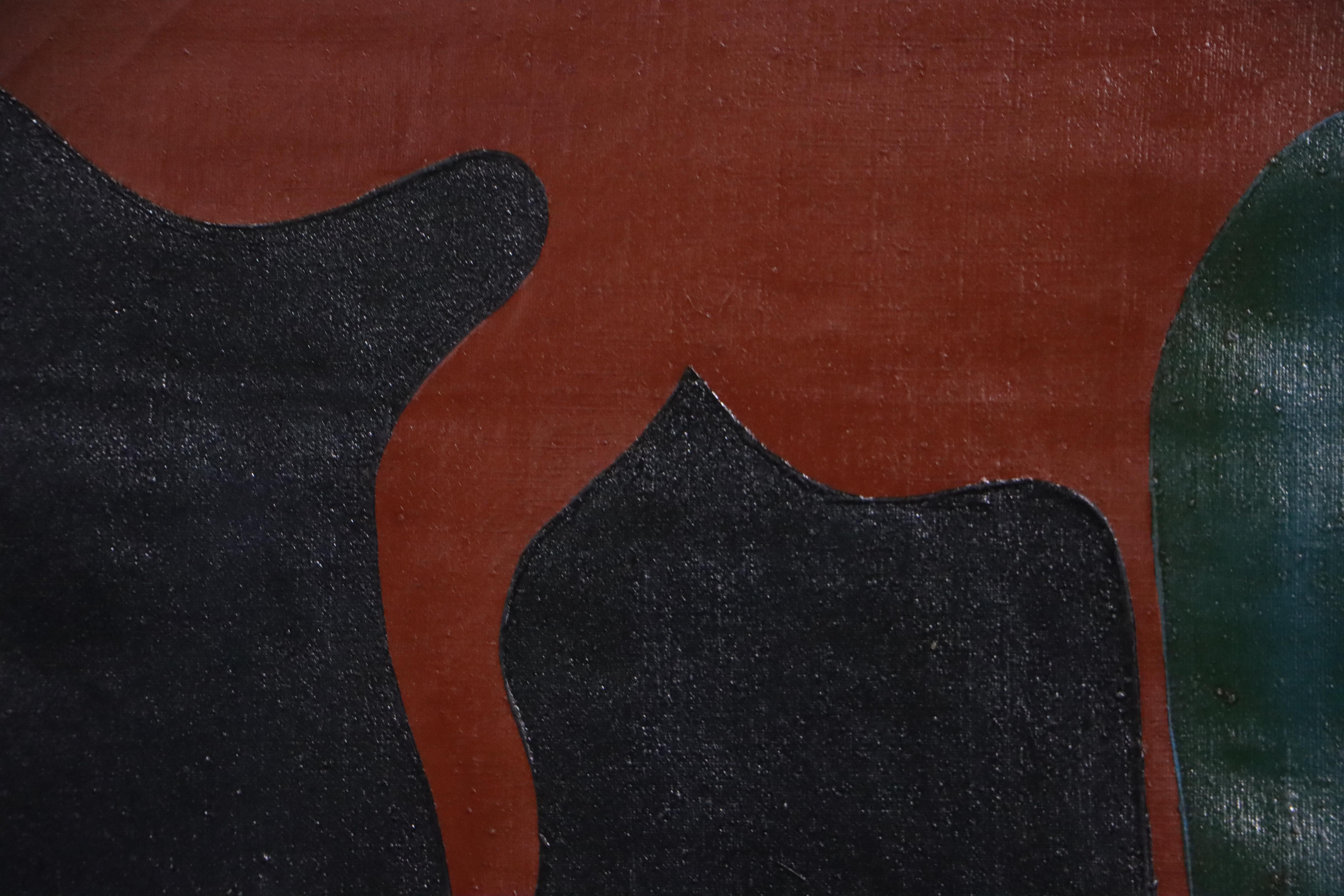 Harry Hilson Abstract Oil Painting