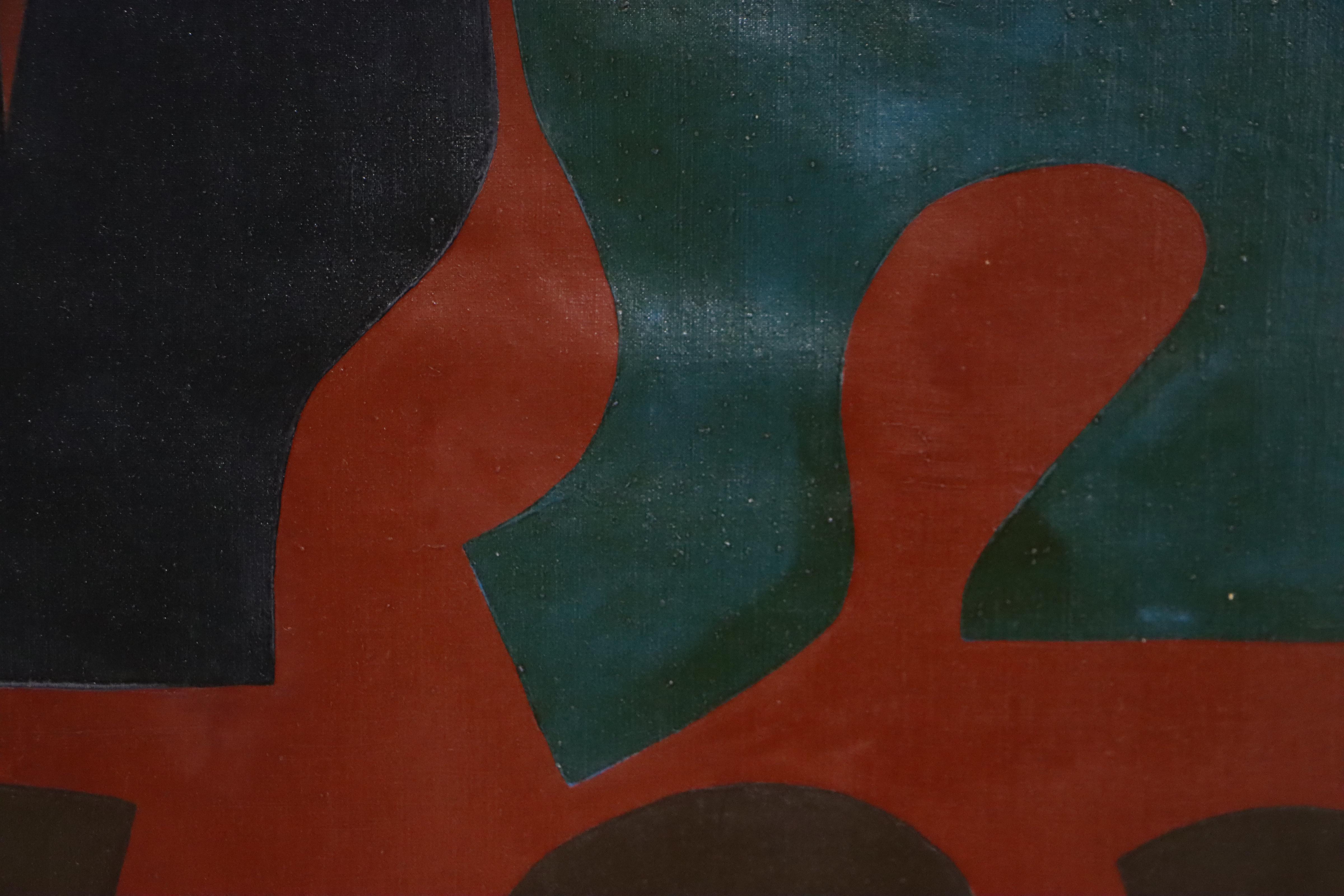 Harry Hilson Abstract Oil Painting