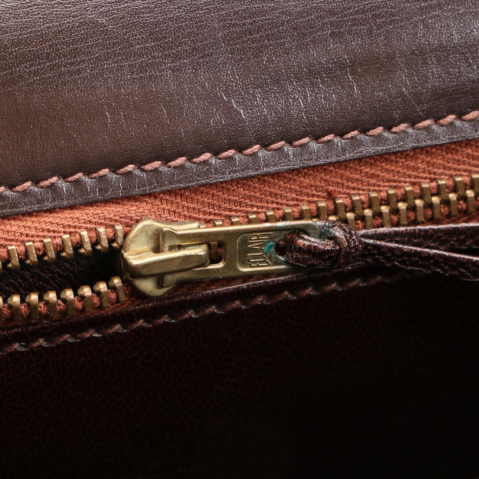 Hermès Kelly Sellier 32 Satchel in Ebene Box Calfskin Leather, 1970s