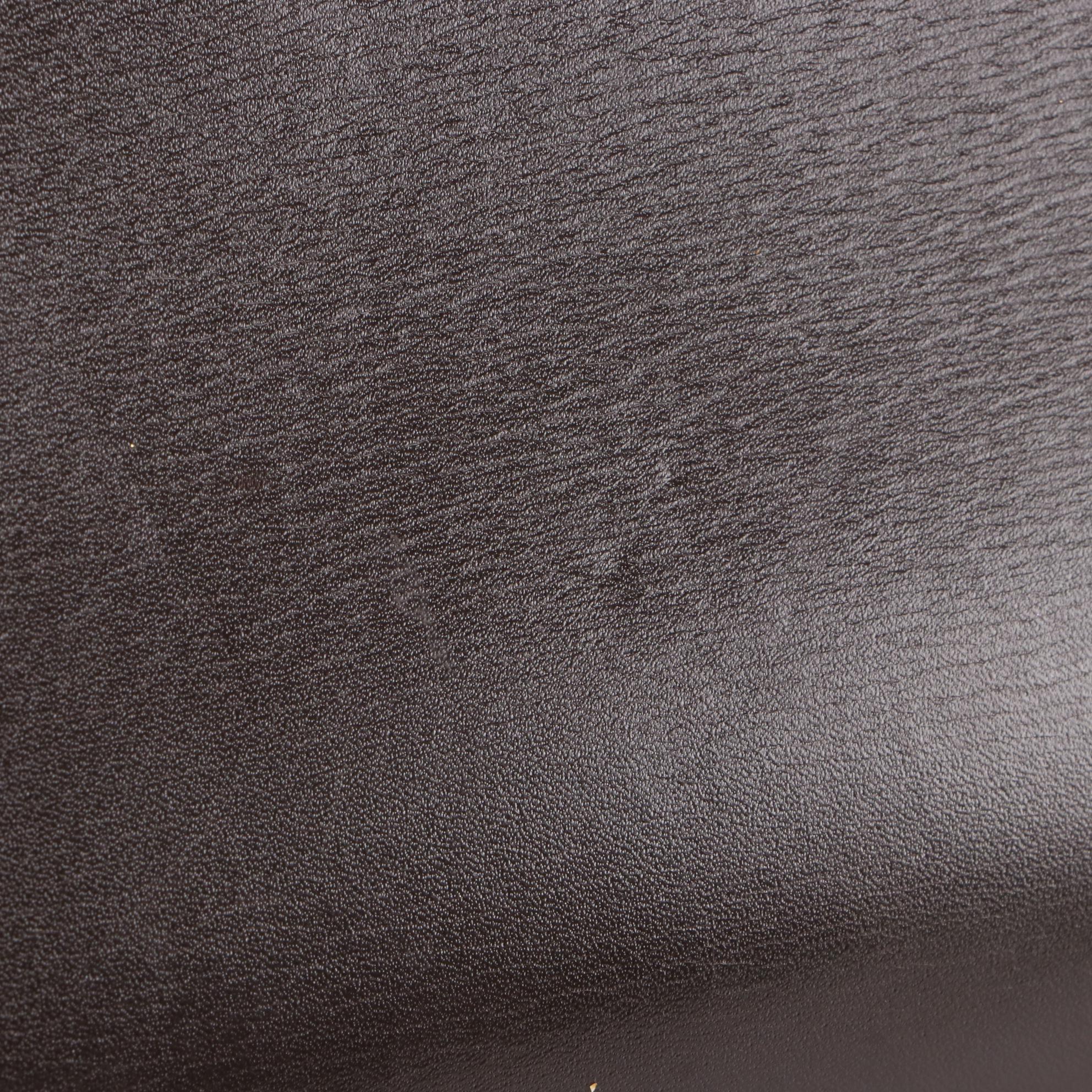 Hermès Kelly Sellier 32 Satchel in Ebene Box Calfskin Leather, 1970s