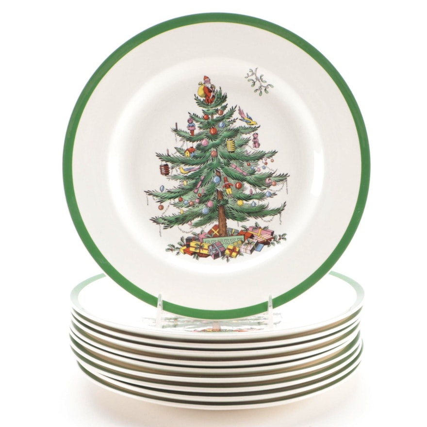 Spode "Christmas Tree" Ceramic Dinner Plates