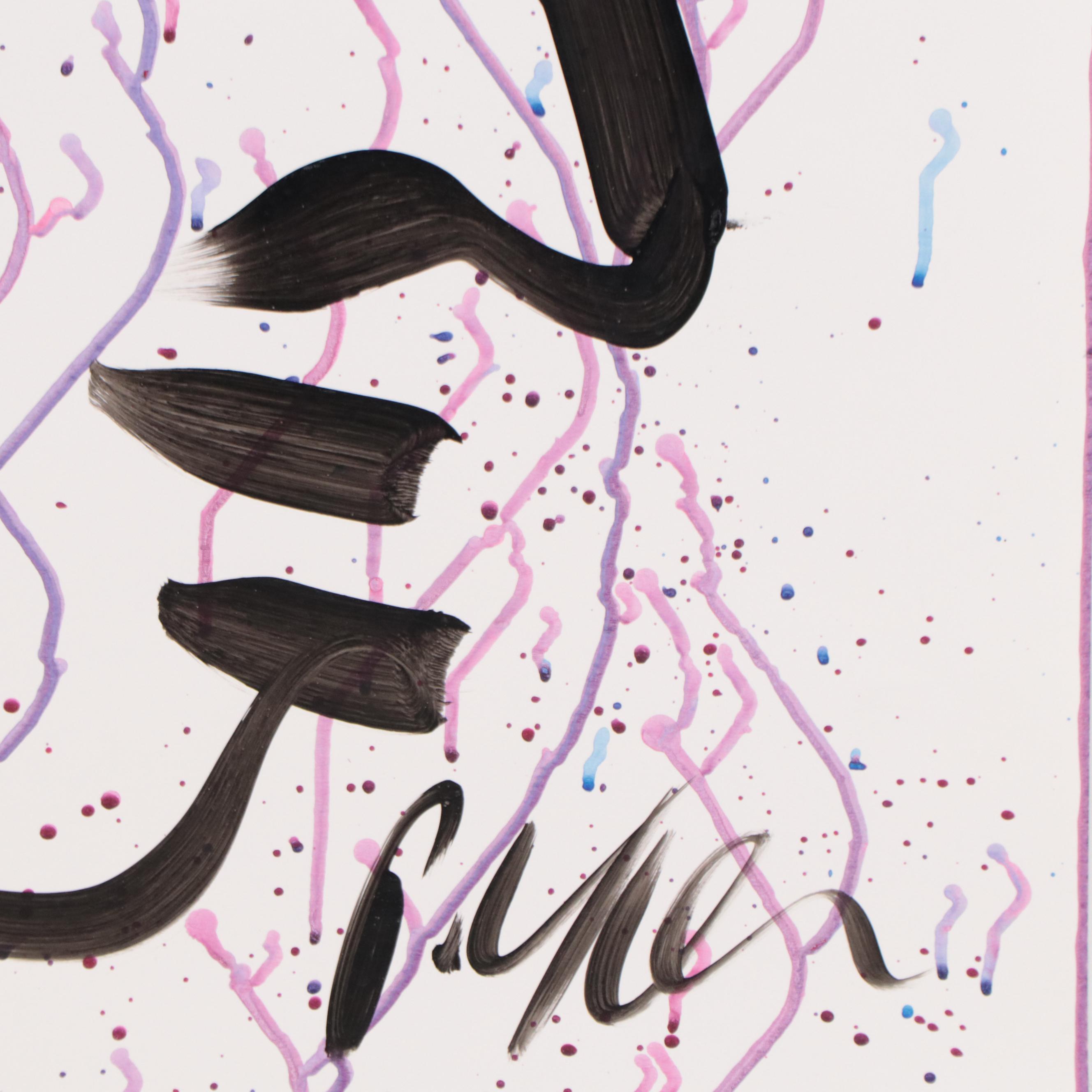 Peter Keil Abstract Portrait Acrylic Painting